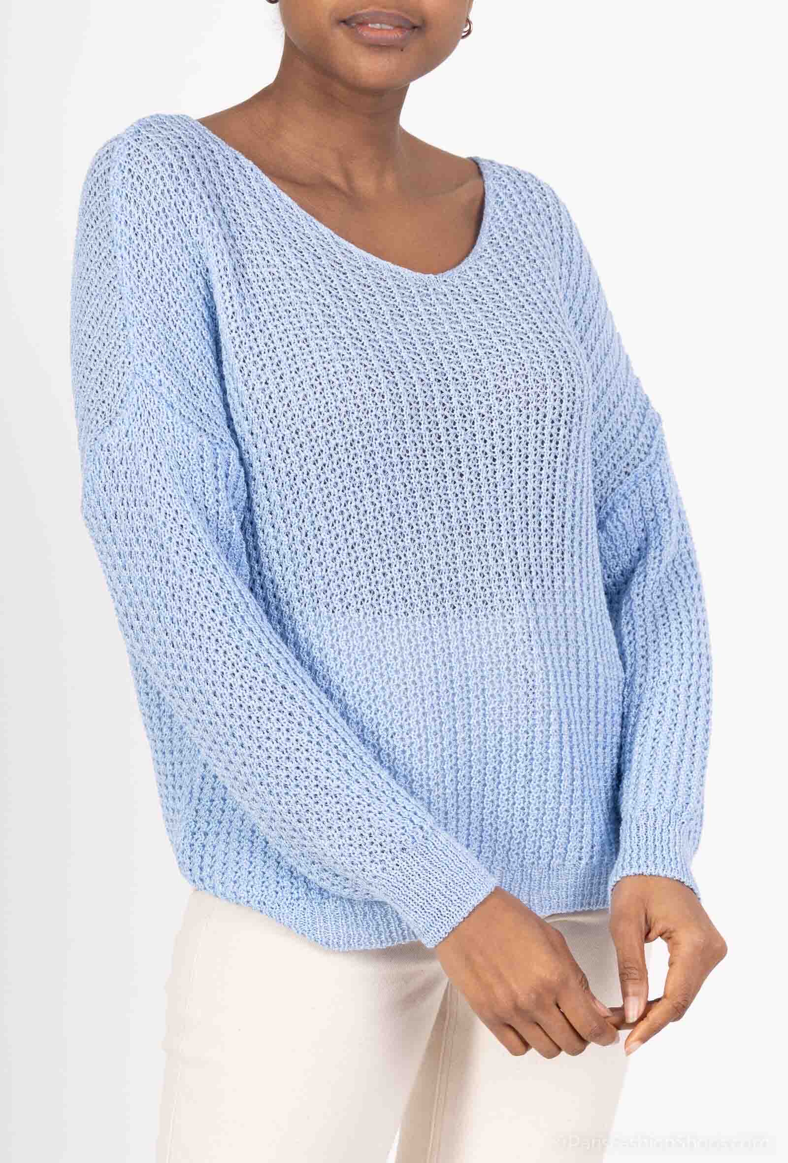 Grossiste FEELOOK - Top en maille a manches longues