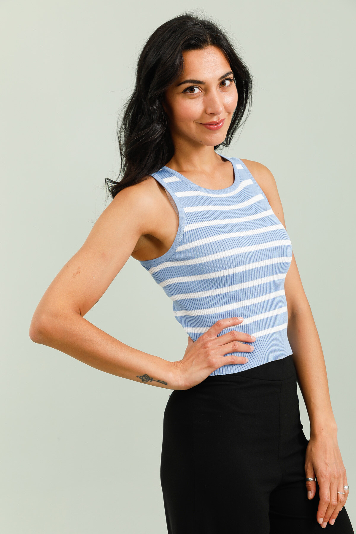 Mayorista FEELOOK - Top casual a rayas sin mangas