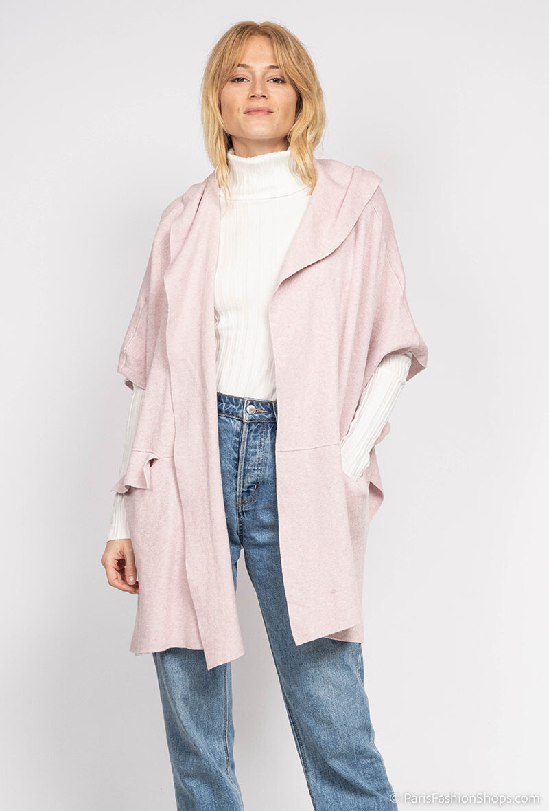 Grossiste Fengo by Pretty Collection - Large cape avec capuche