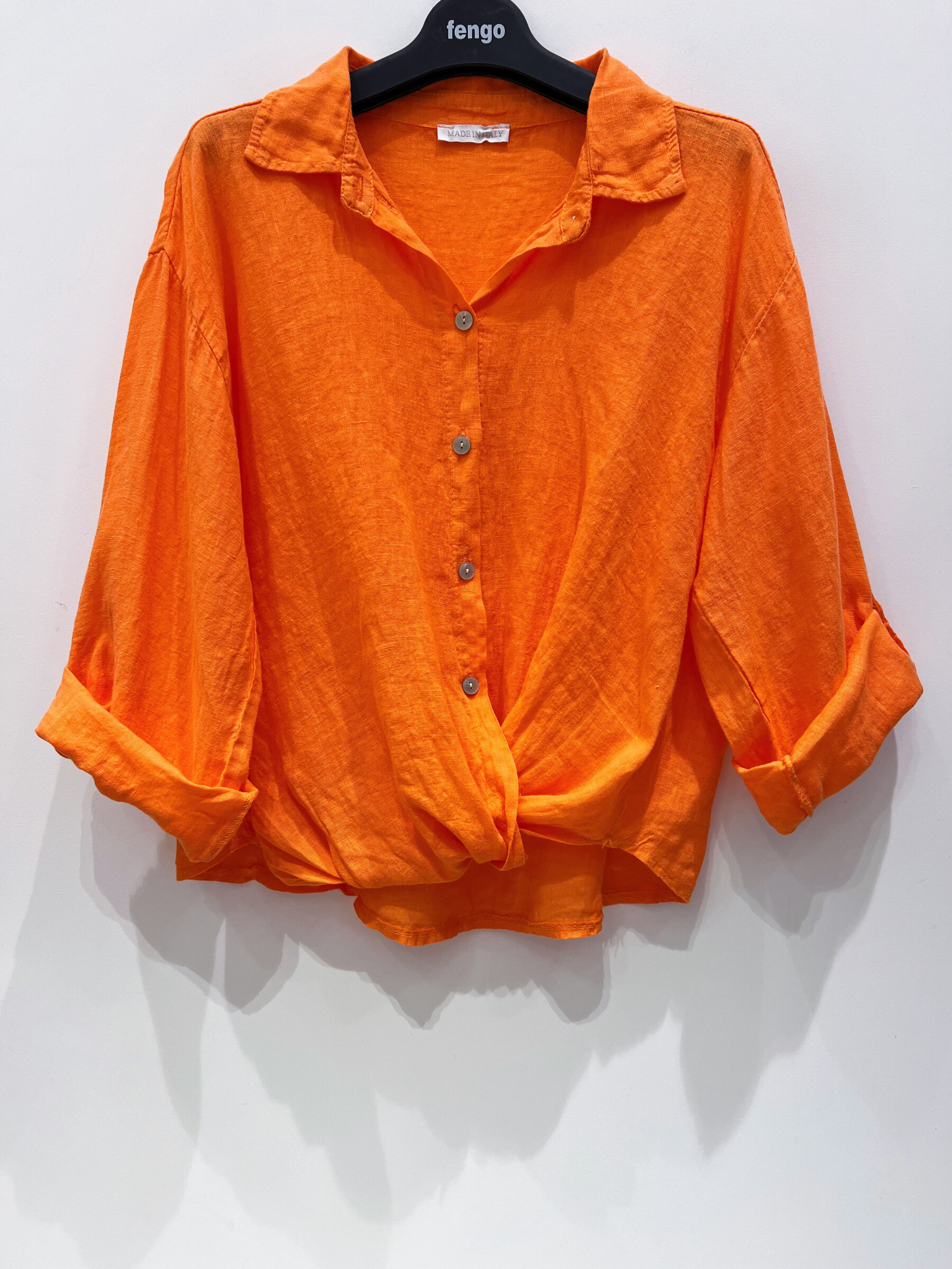 Grossista Fengo by Pretty Collection - Camicia di lino corta