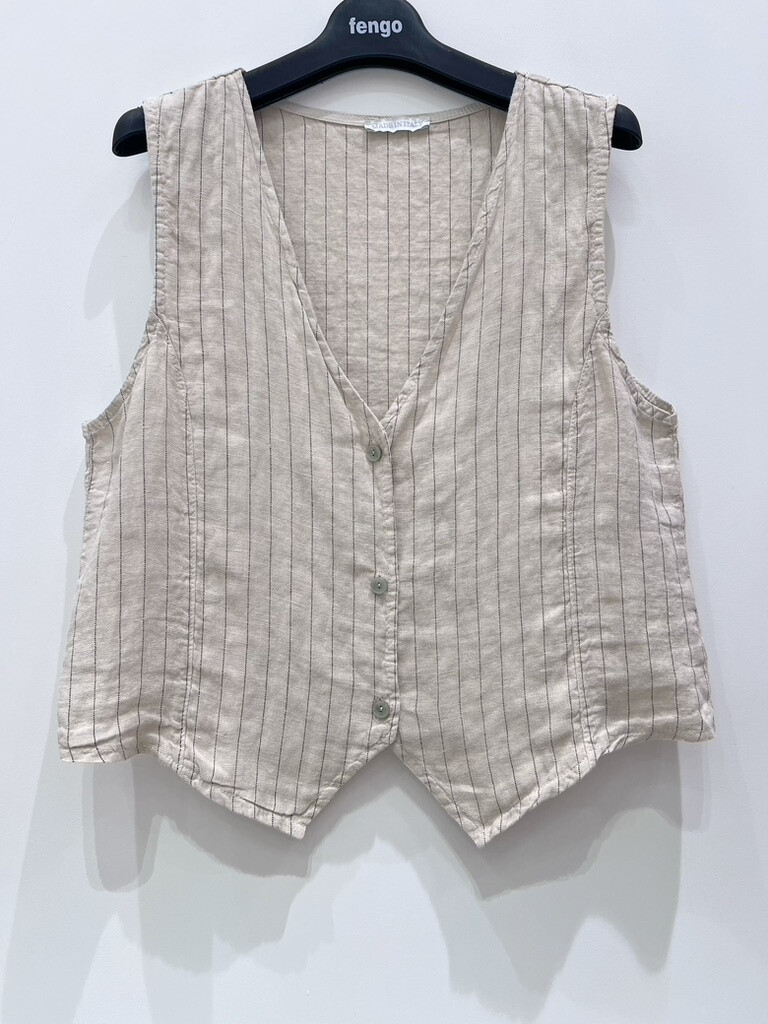 Wholesaler Fengo by Pretty Collection - Linen jacket with scratches