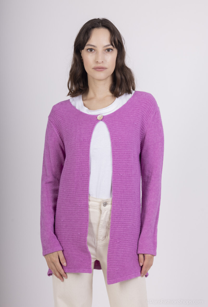 Großhändler Fengo by Pretty Collection - Ausgefallene Weste aus Viskose, gestrickt in Italien