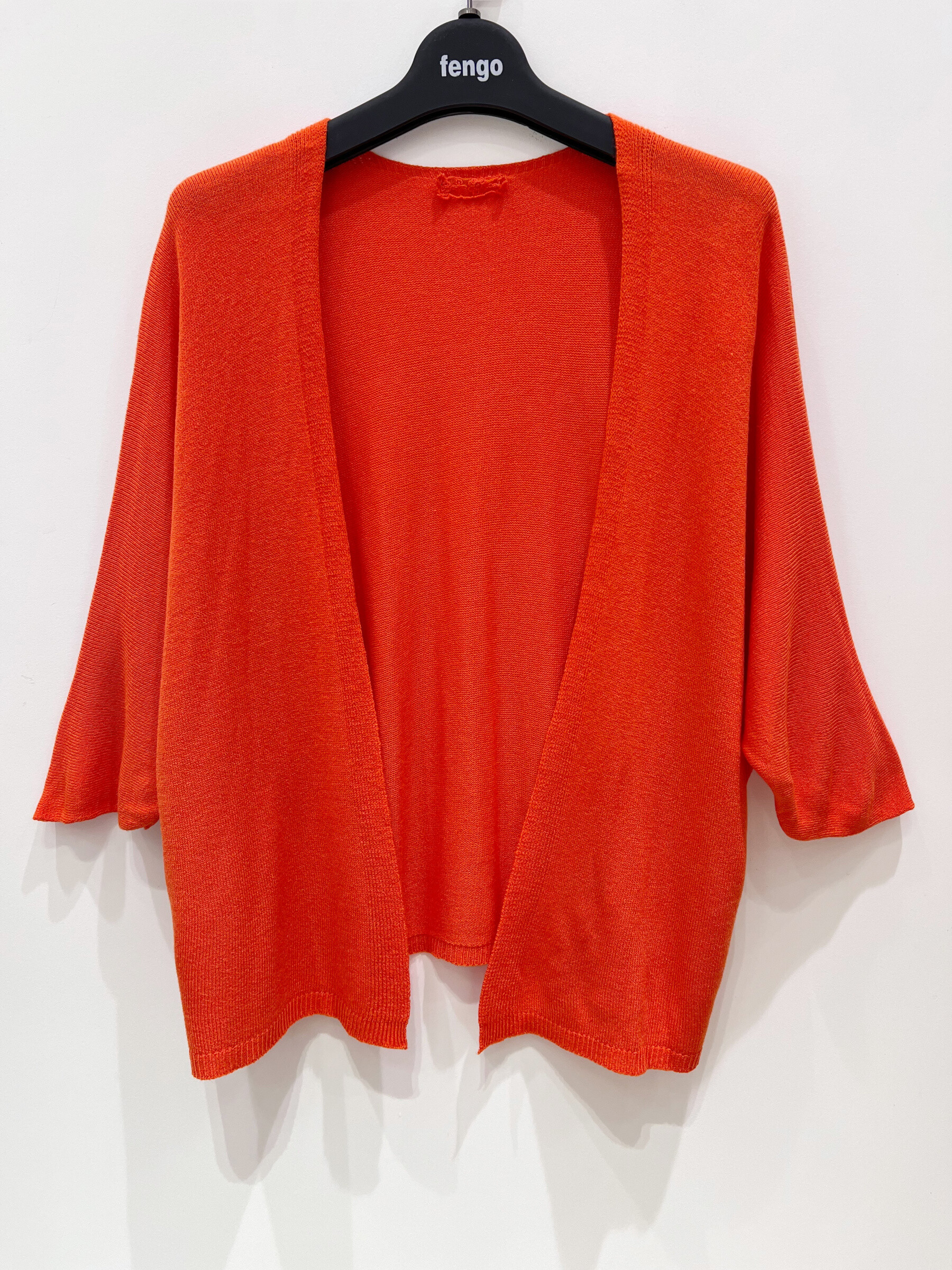 Grossista Fengo by Pretty Collection - Cardigan leggero in modal con maniche 3/4