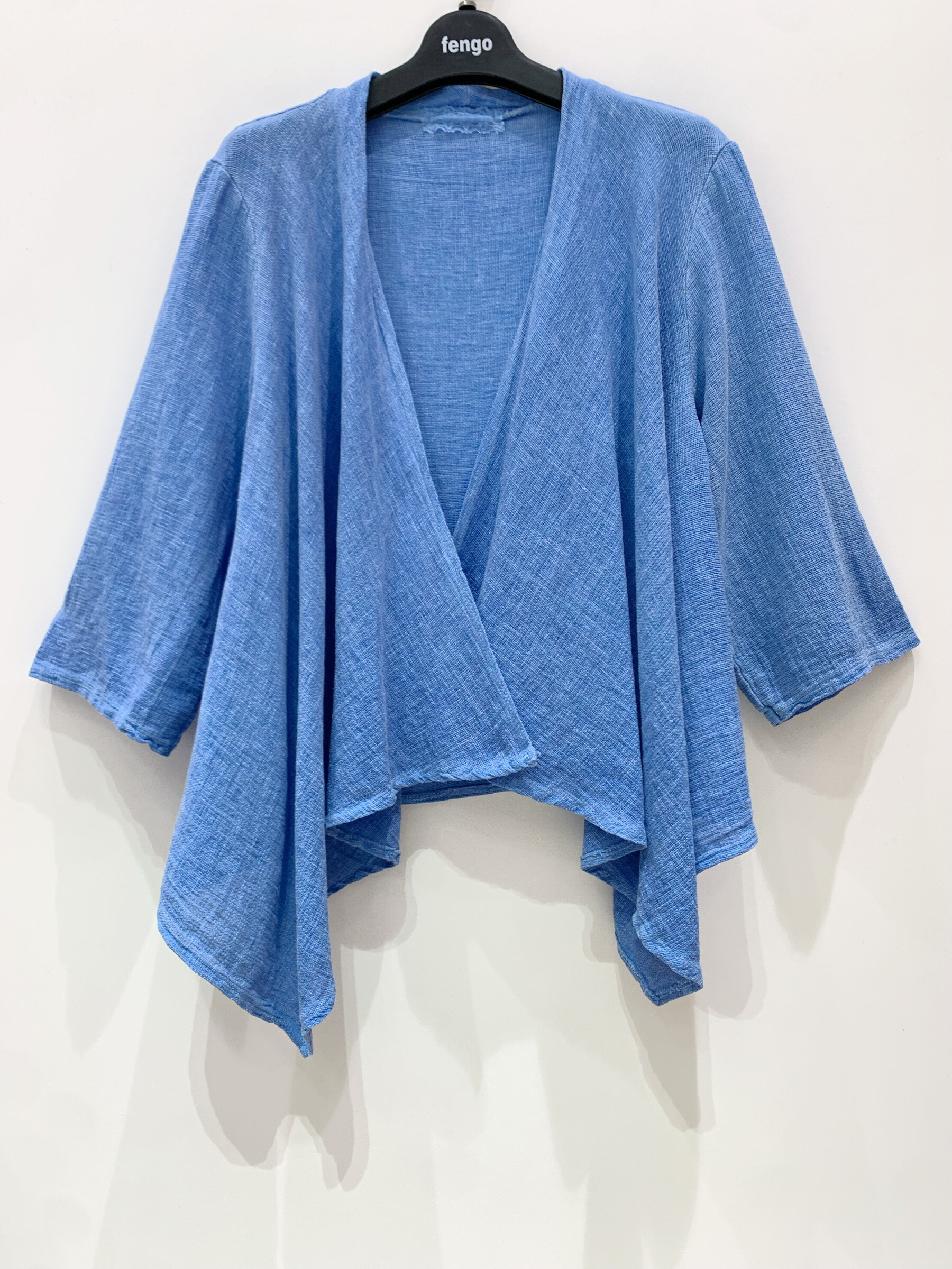 Wholesaler Fengo by Pretty Collection - Casual vest in linen mixture ⁄ cotton