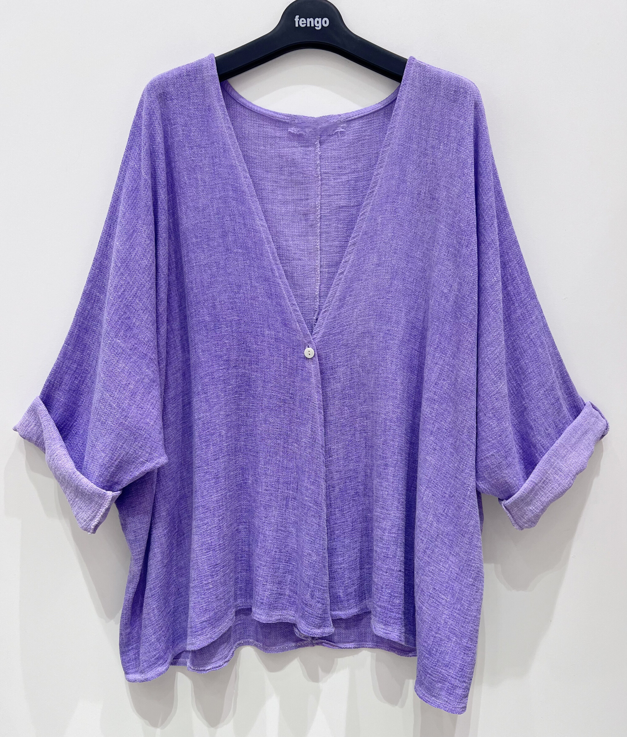 Wholesaler Fengo by Pretty Collection - Casual vest in linen mixture ⁄ cotton