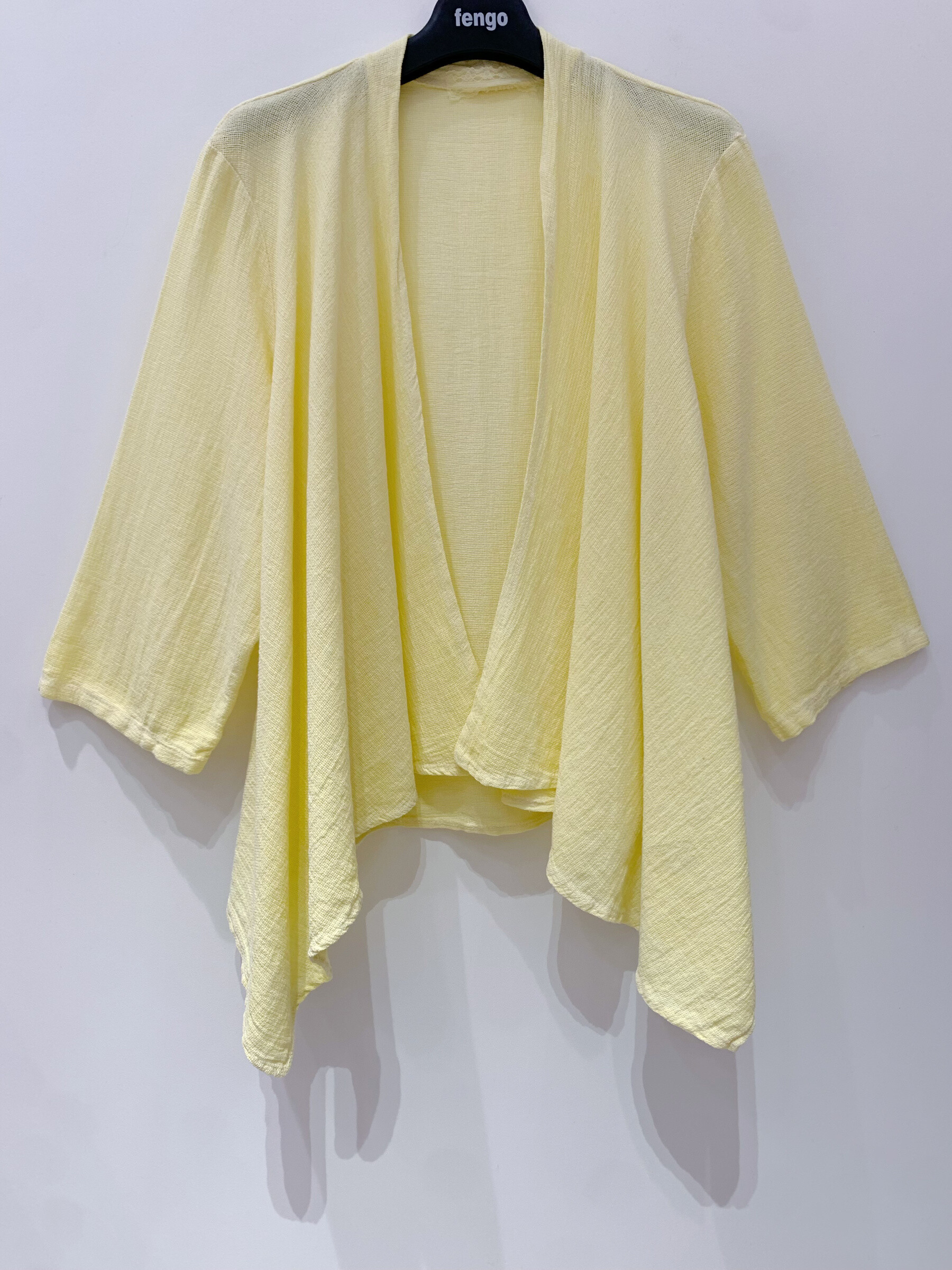 Wholesaler Fengo by Pretty Collection - Casual vest in linen mixture ⁄ cotton