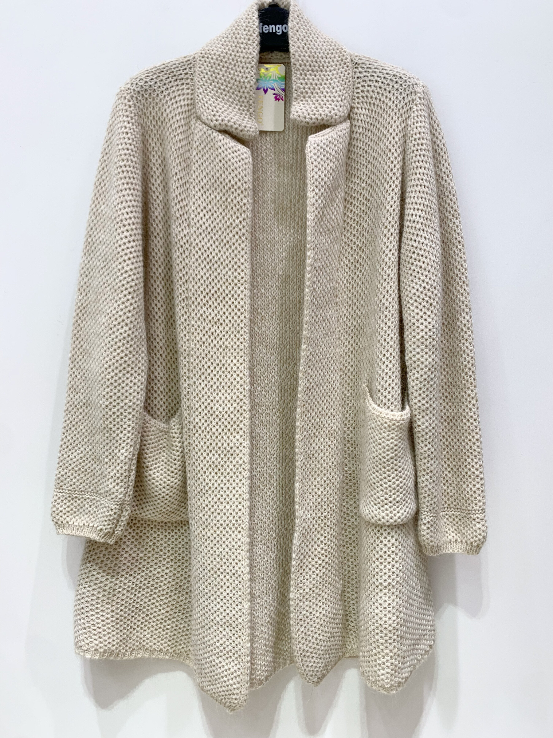Großhändler Fengo by Pretty Collection - Mittellange Wolljacke