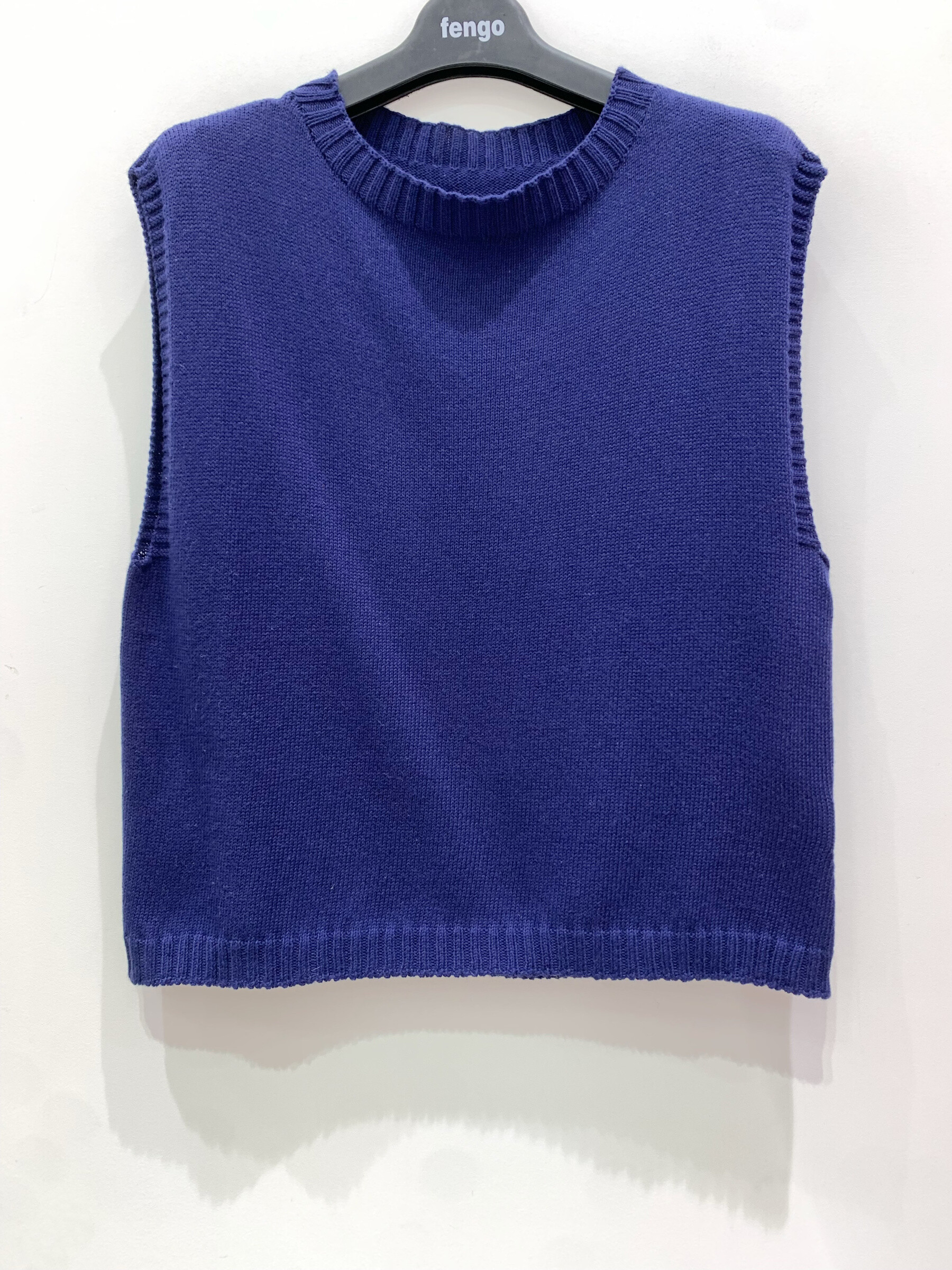 Grossiste Fengo by Pretty Collection - Pull fin, 3D sans manches, en coton