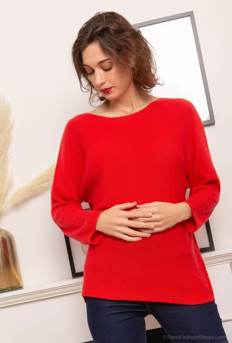 Grossiste Fengo by Pretty Collection - Pull tubulaire en mélange laine40% et cachemire10%
