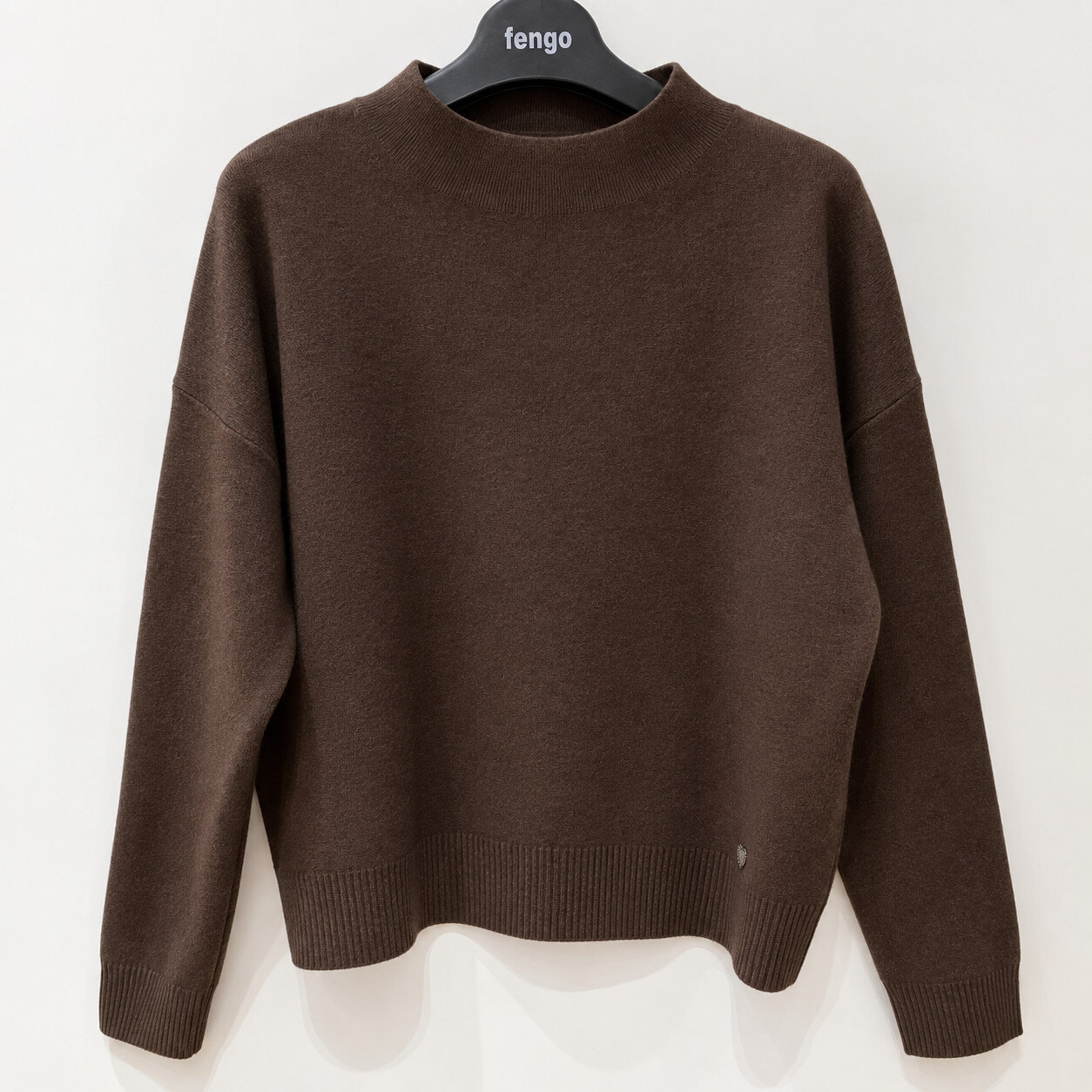 Mayorista Fengo by Pretty Collection - Jersey de cuello alto, mangas largas de punto tejido