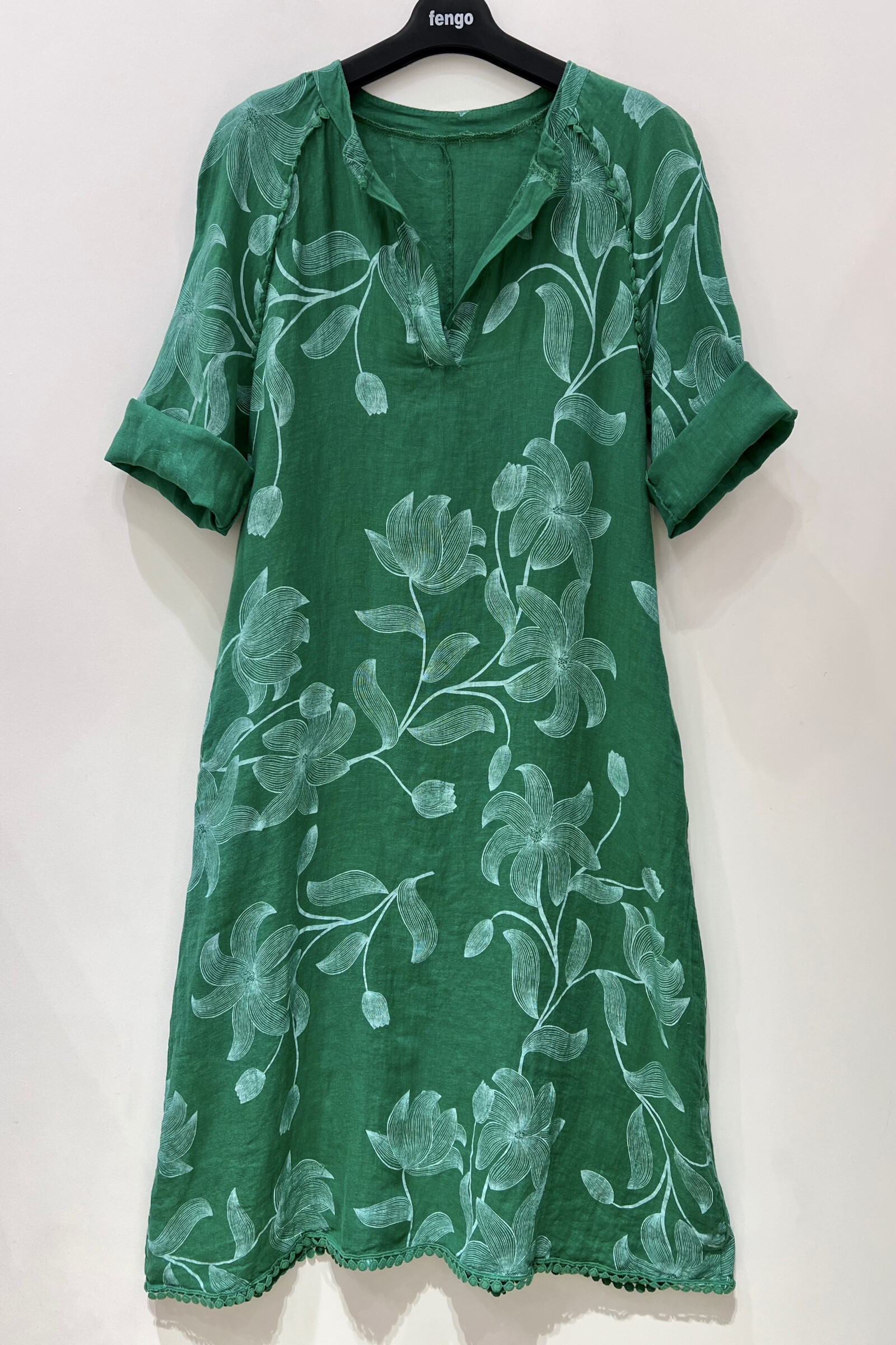 Wholesaler Fengo by Pretty Collection - Linen printed dress