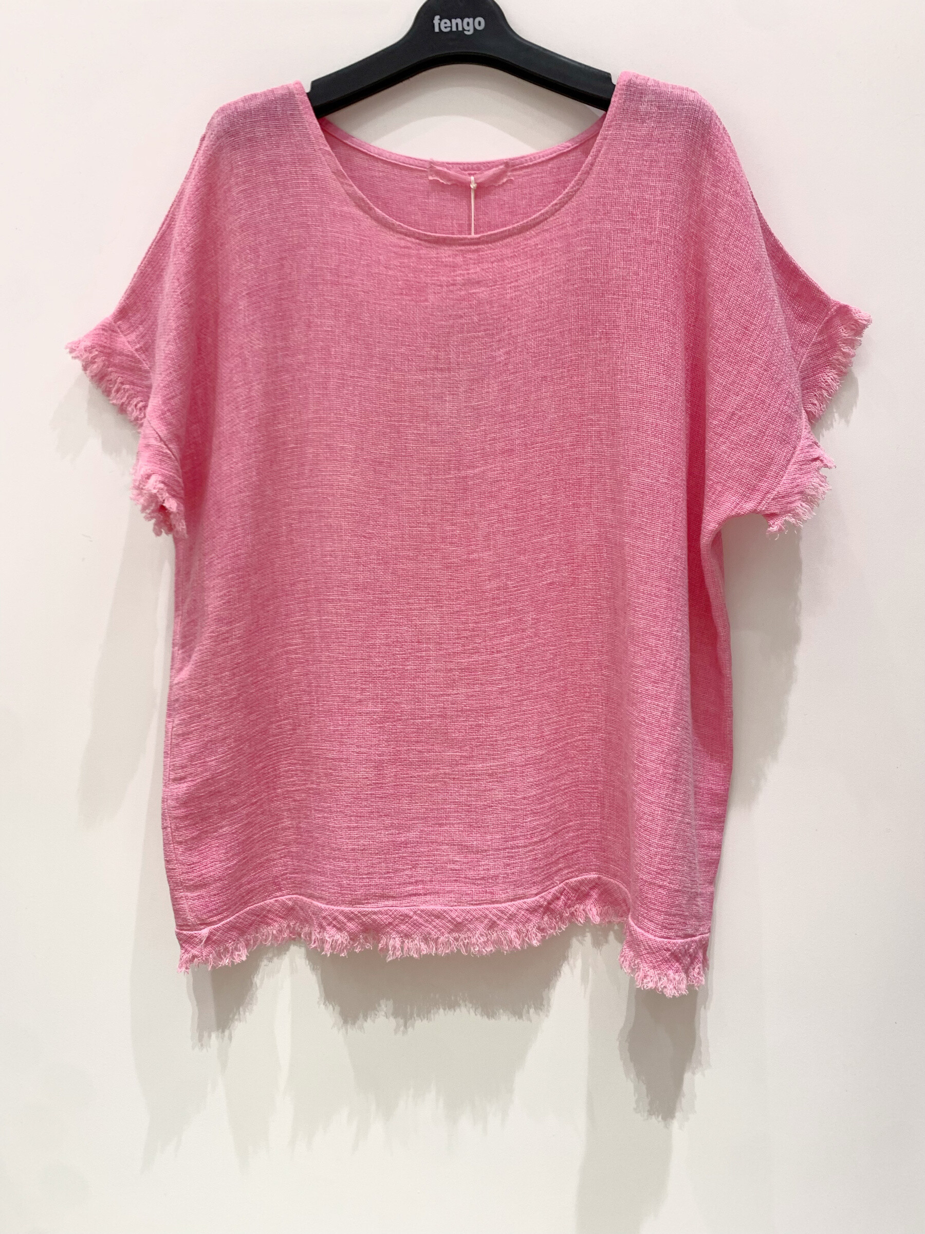 Wholesaler Fengo by Pretty Collection - Basic linen/cotton t-shirt