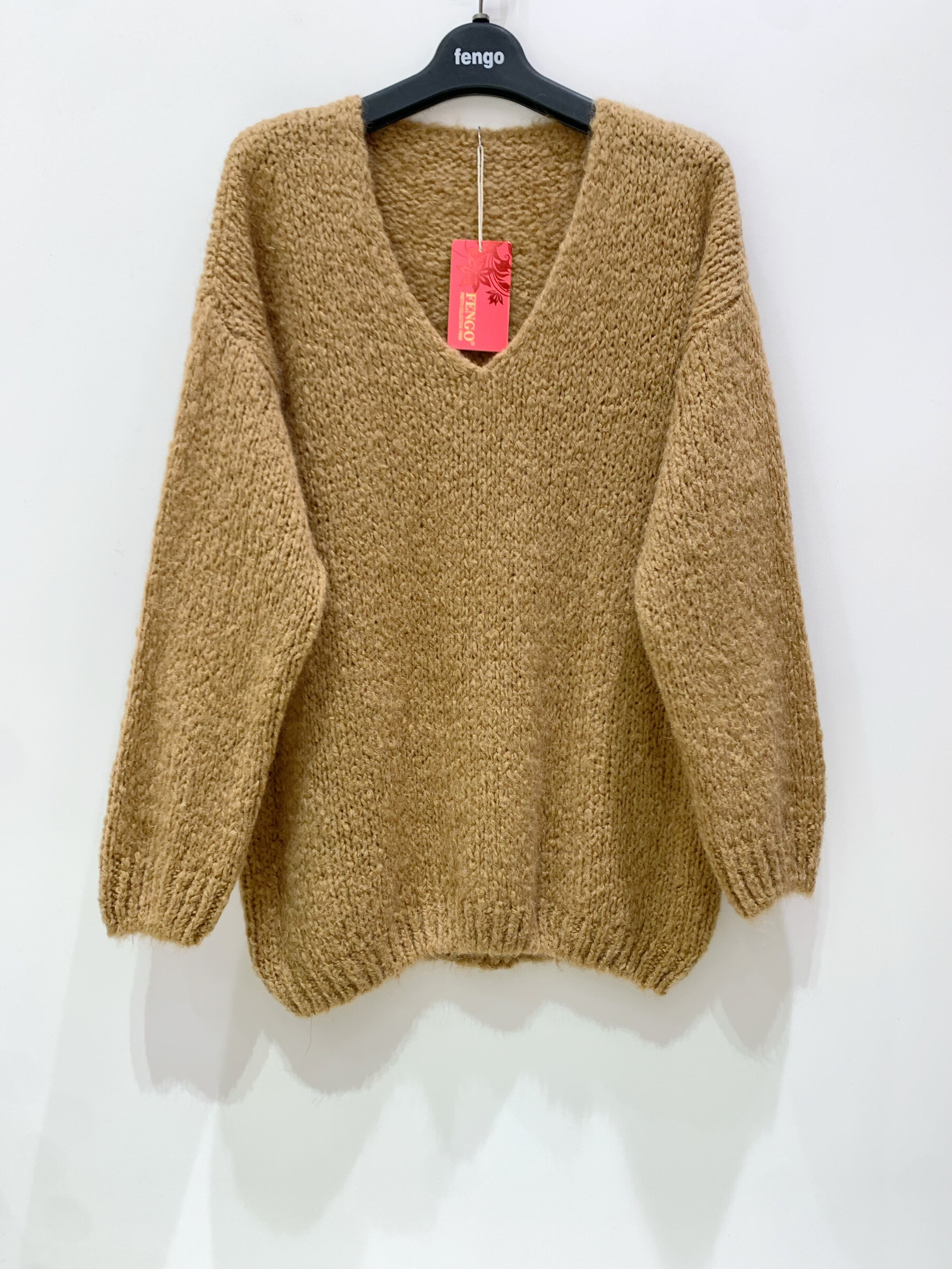 Mayorista Fengo by Pretty Collection - Jersey de mohair con cuello alzado