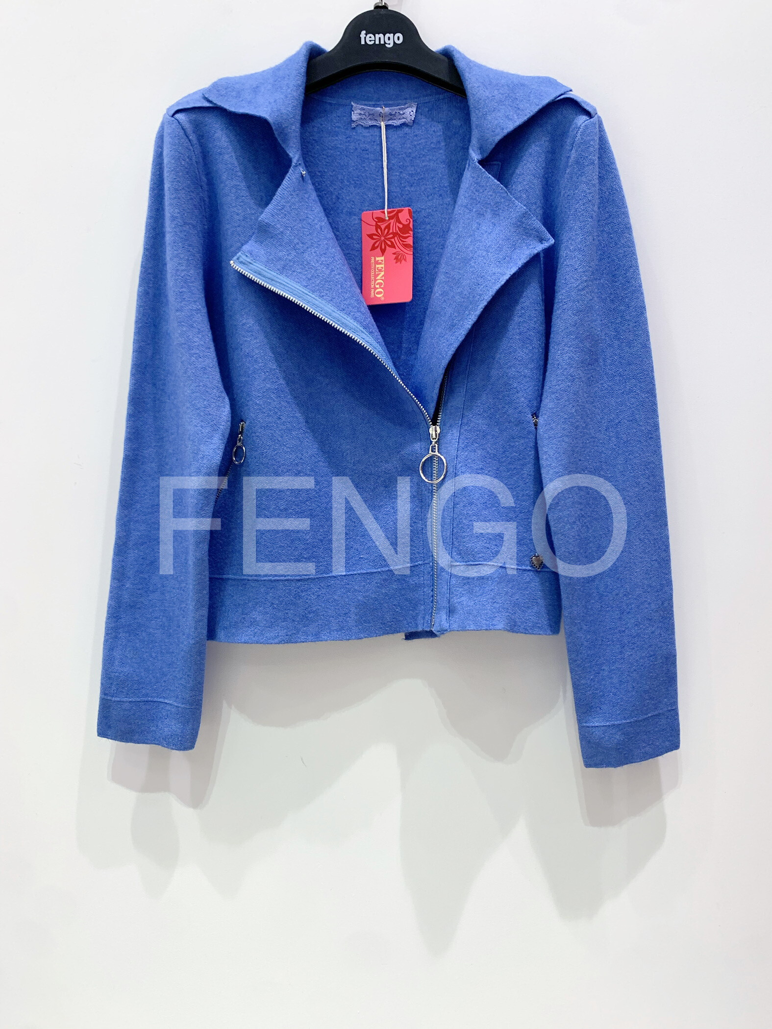 Grossiste Fengo by Pretty Collection - Perfecto zippé en maille