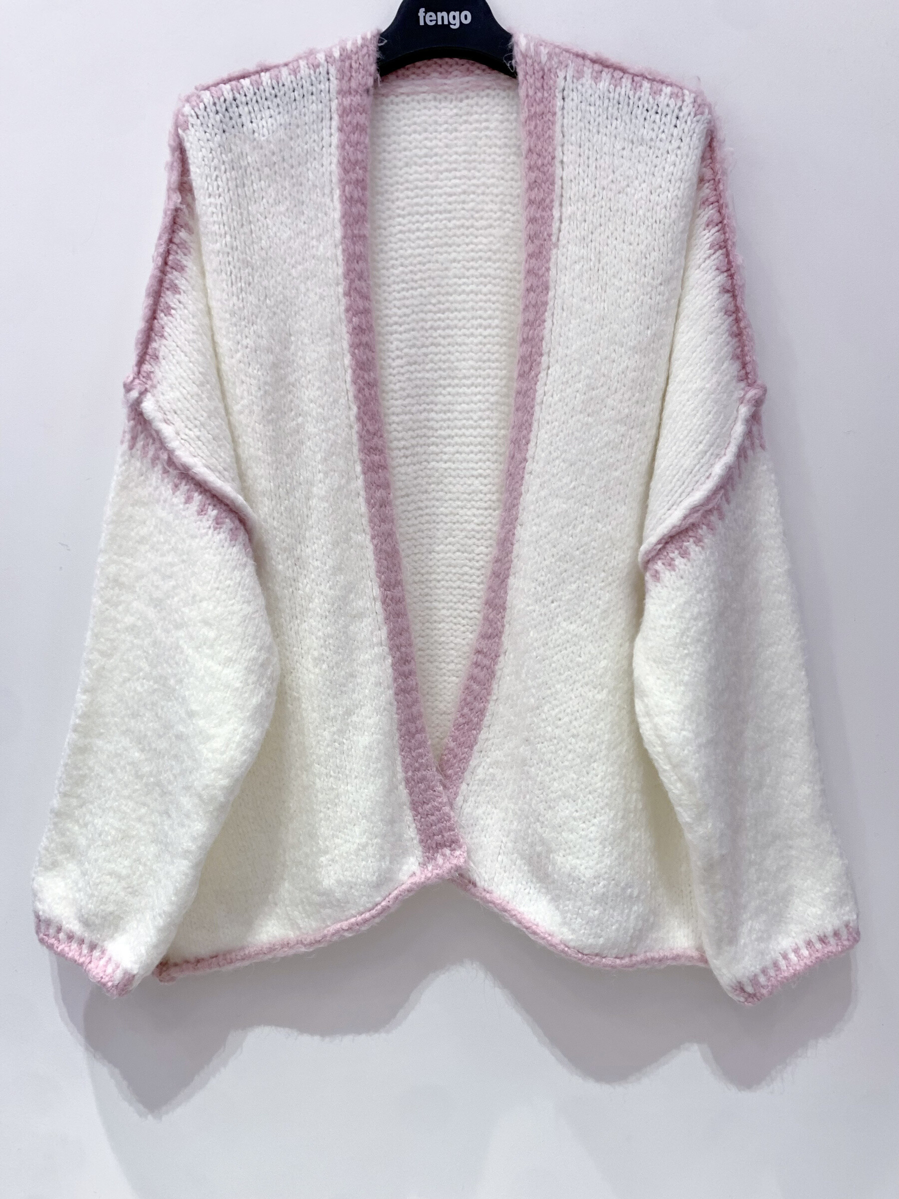 Wholesaler Fengo by Pretty Collection - Wool vest with contrasting trims.