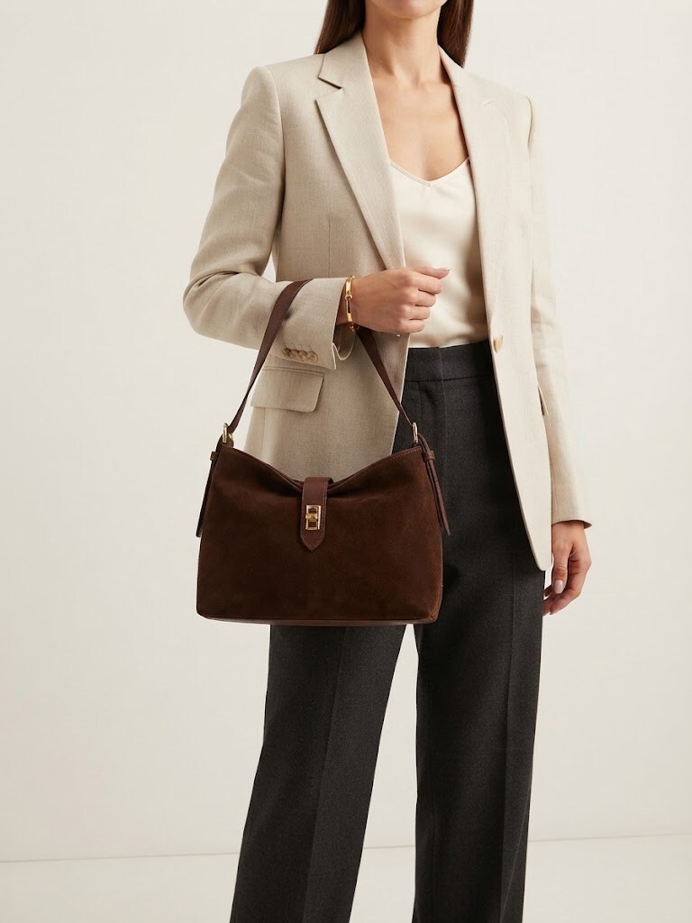 Grossista FERRARINA - BORSA IN VERA PELLE Vesper