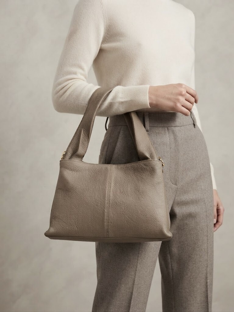 Wholesaler FERRARINA - GENUINE LEATHER BAG The City Grain