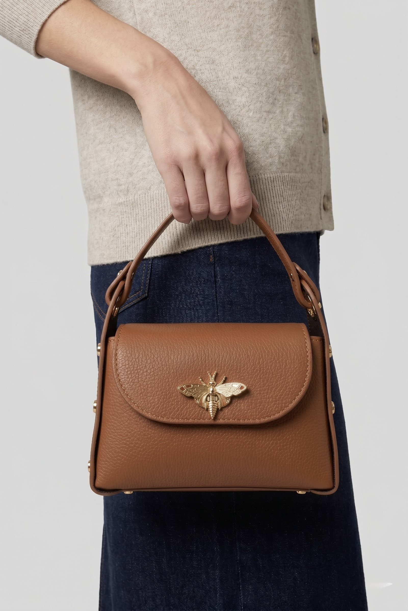 Wholesaler FERRARINA - Aurelia Bee LEATHER BAG