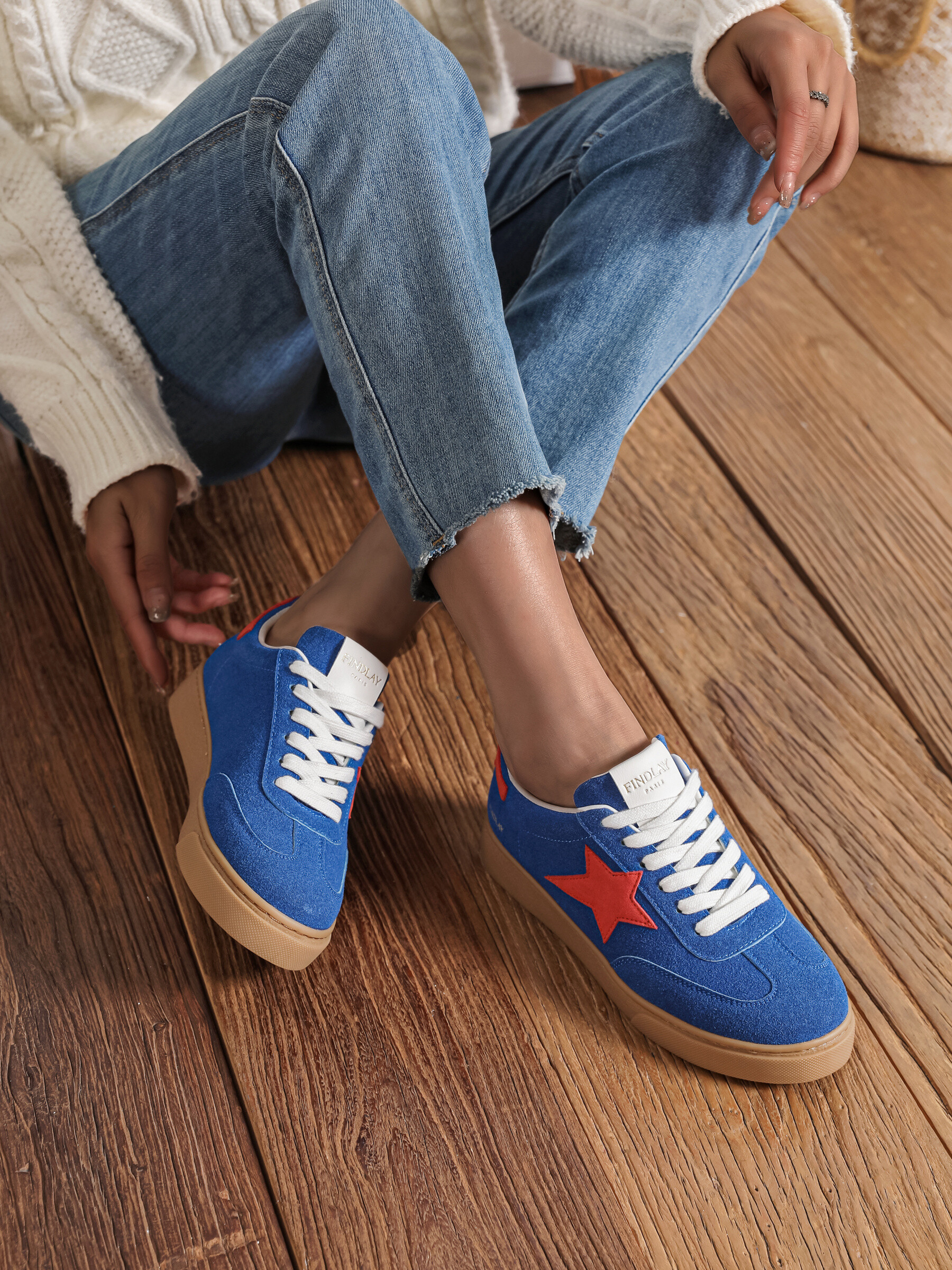 Großhändler FINDLAY / COVANA - Blaue und rote Turnschuhe