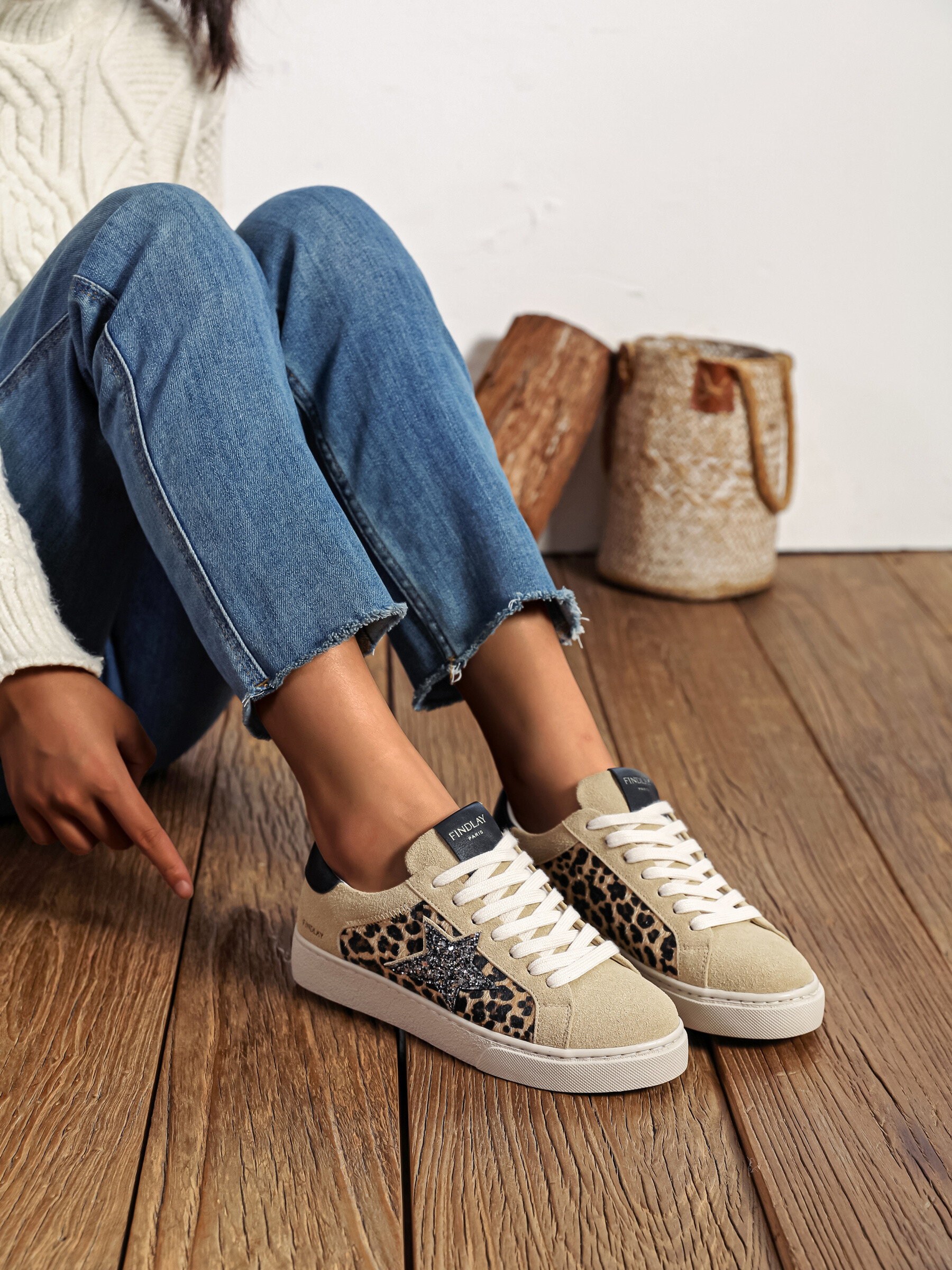 Wholesaler FINDLAY / COVANA - Leopard sneakers