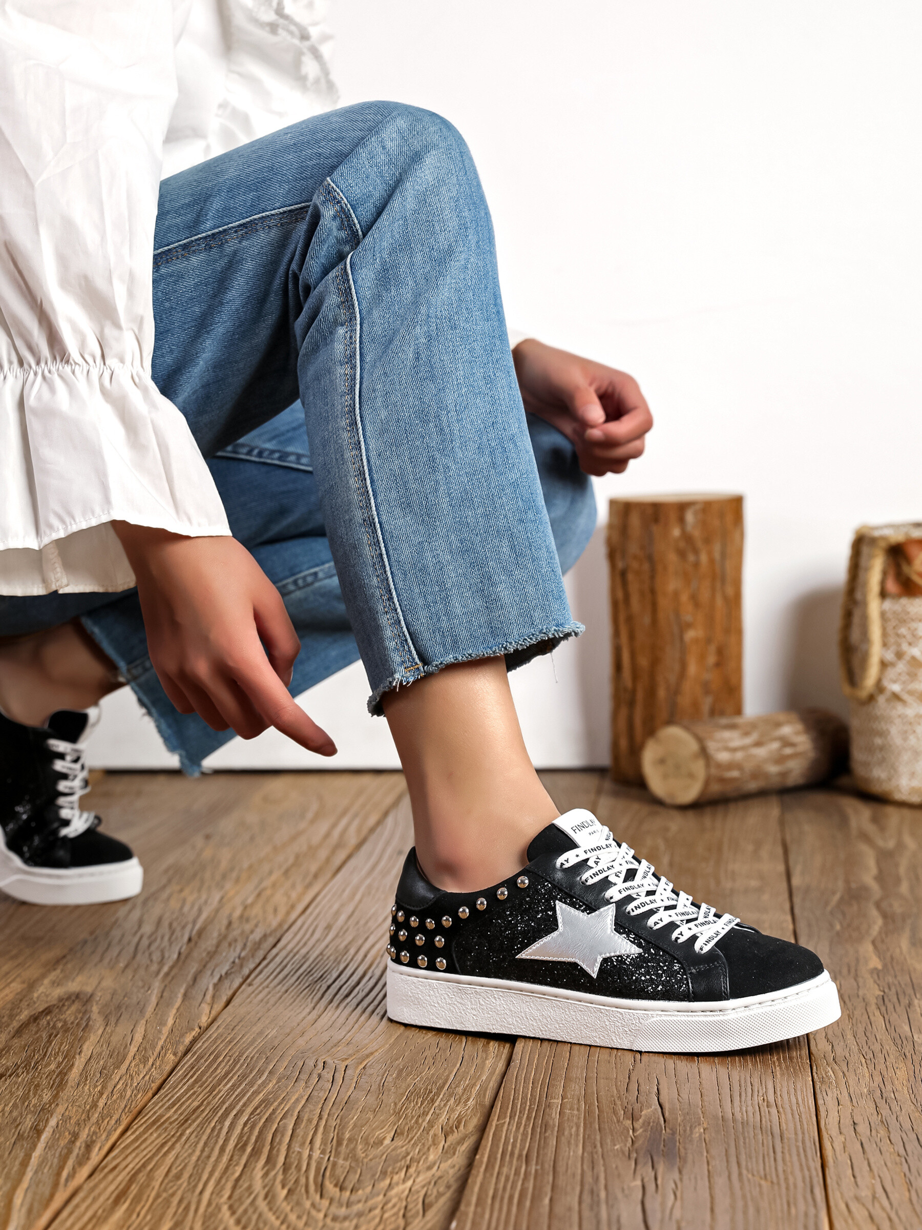 Grossista FINDLAY / COVANA - Sneaker stringate nere