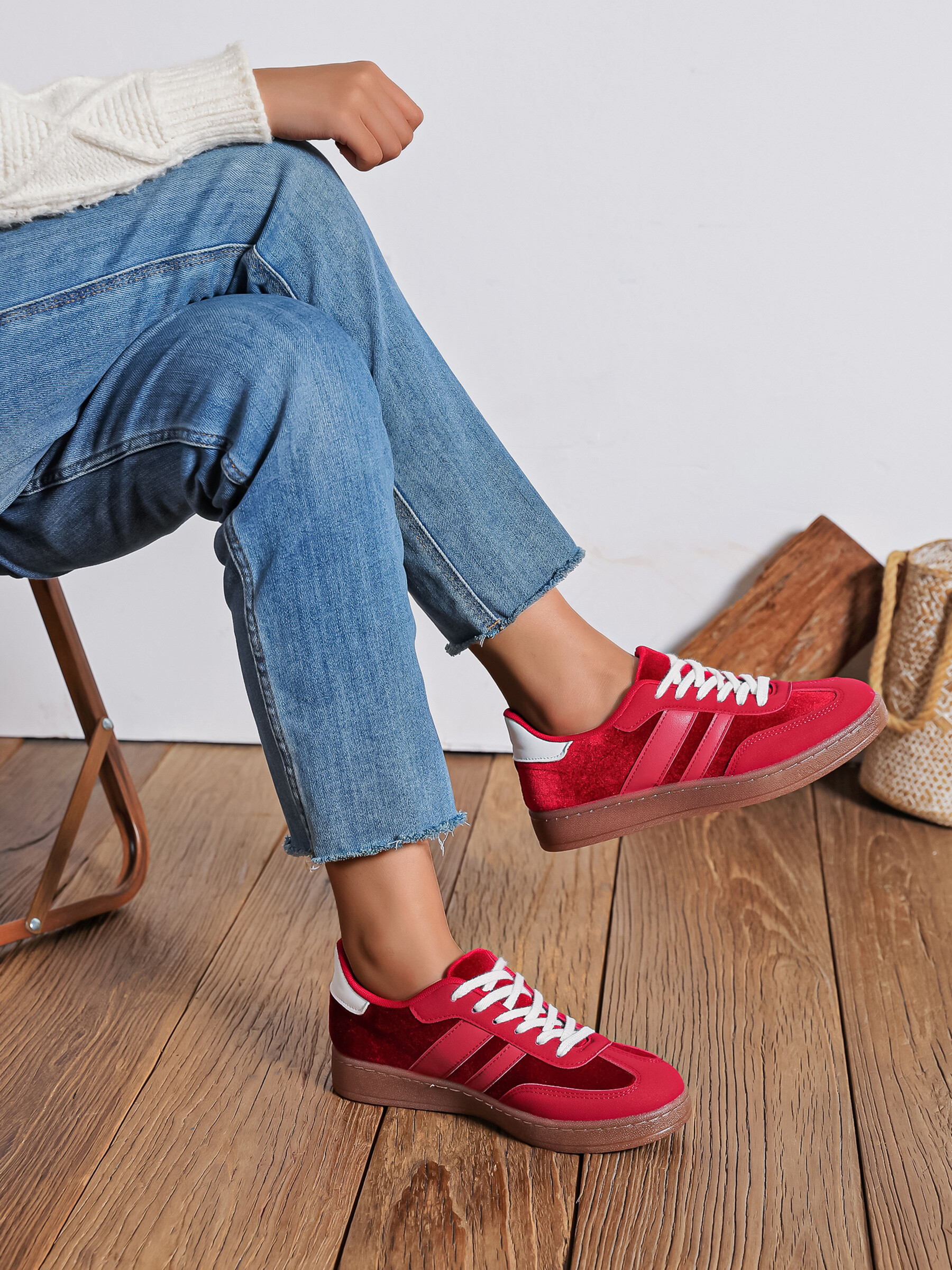 Großhändler FINDLAY / COVANA - Samt-Sneaker