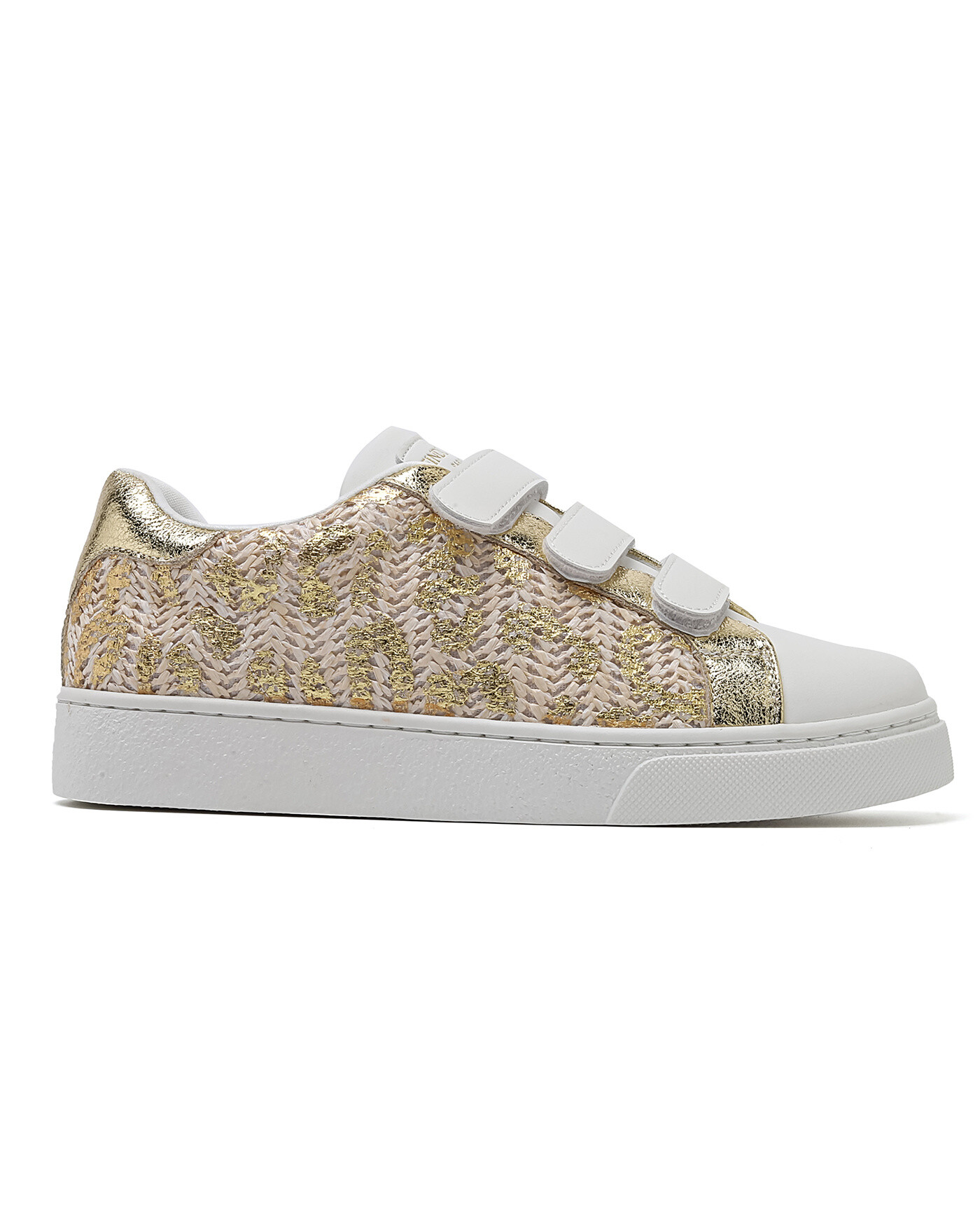 Grossista FINDLAY / COVANA - Scarpe da ginnastica in rafia oro