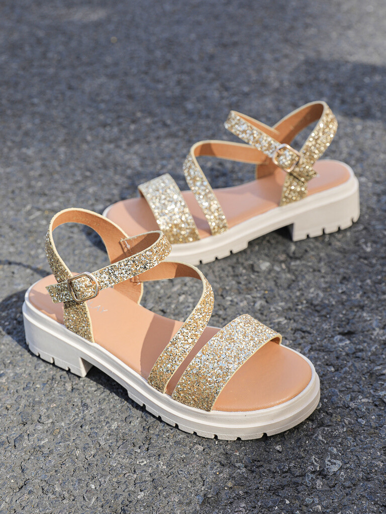 Grossiste FINDLAY / COVANA - Sandales paillettes