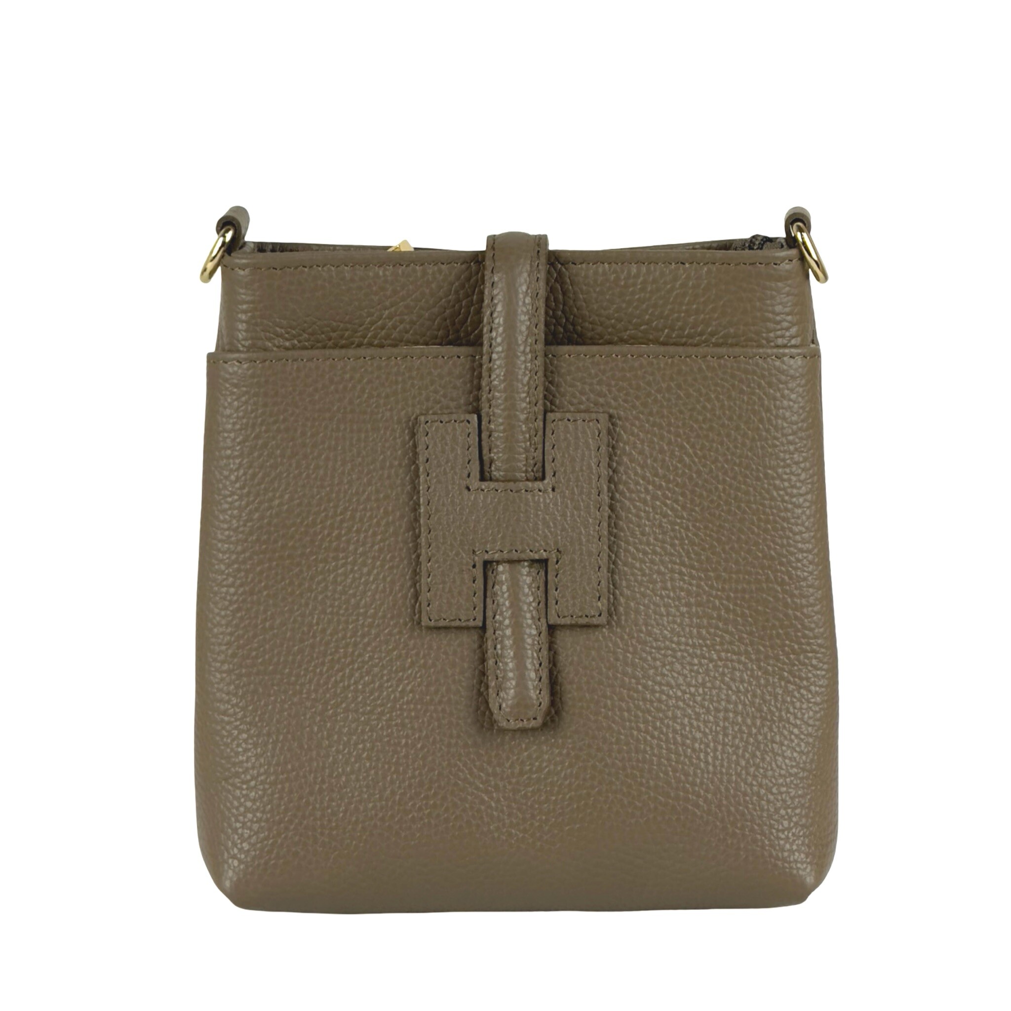 Wholesaler FIORE BAGS - LEATHER CROSSBODY BAG WITH DOUBLE ZIP AND