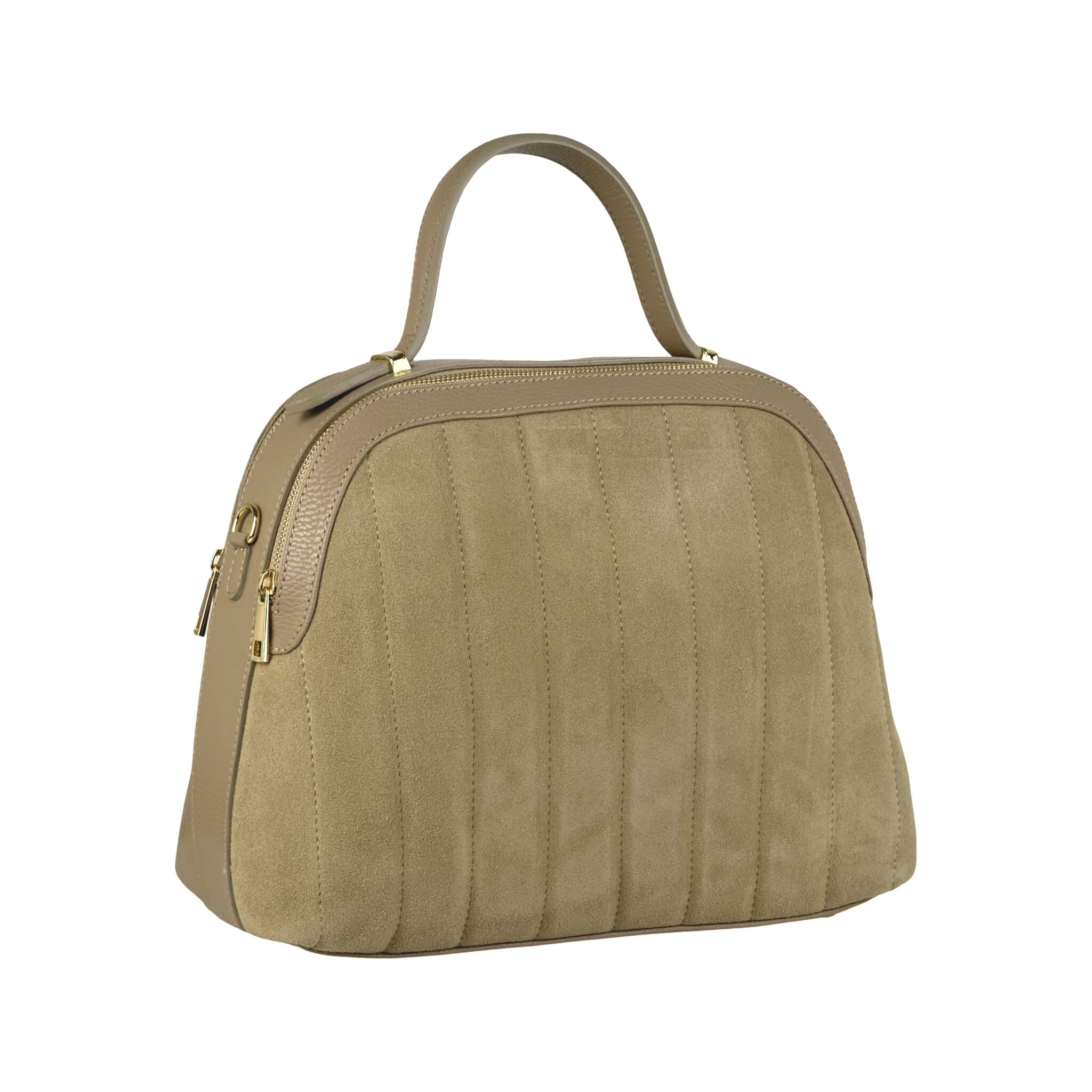 Wholesaler FIORE BAGS - large suede leather bag with adjustable strap genuine leather made in Italy