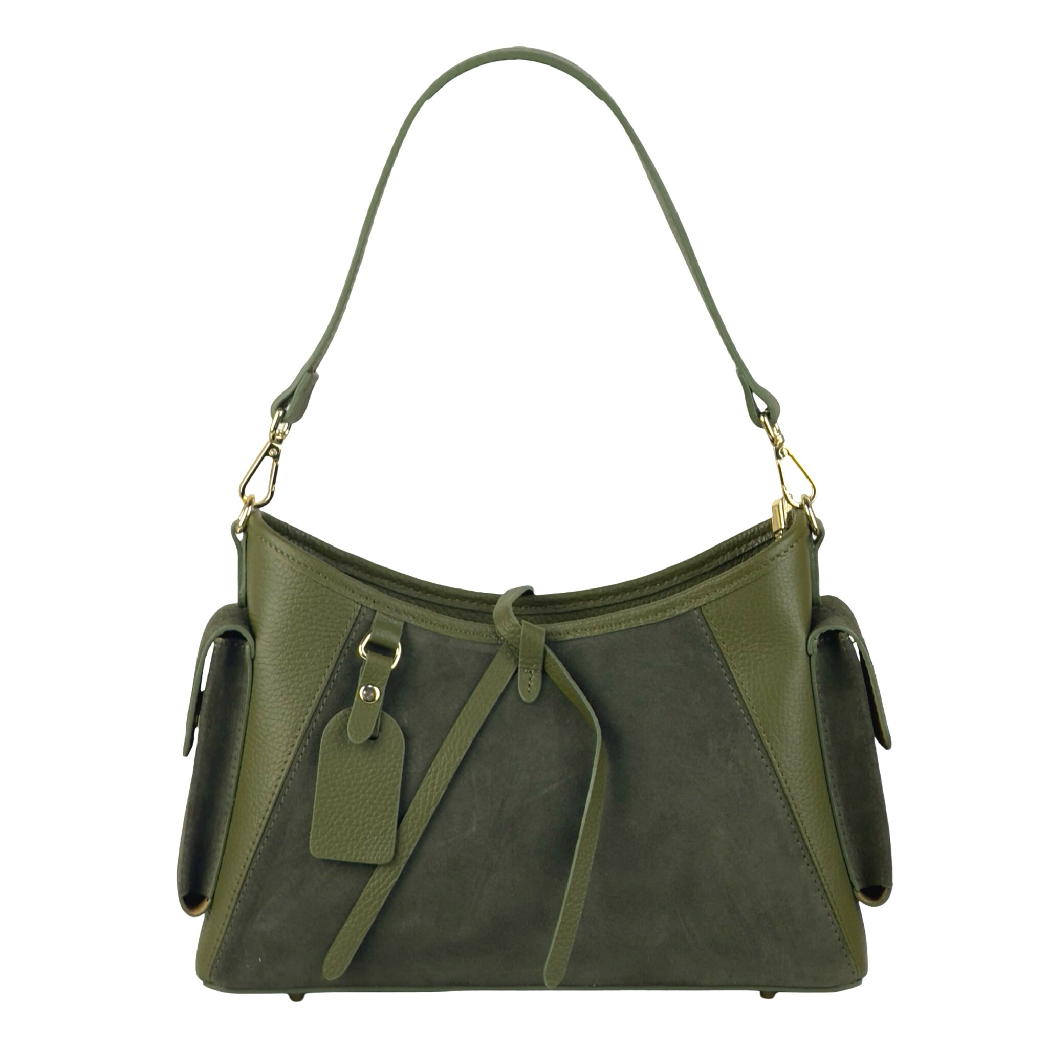 Wholesaler FIORE BAGS - Women's leather crossbody bag in high-quality Italian leather and suede