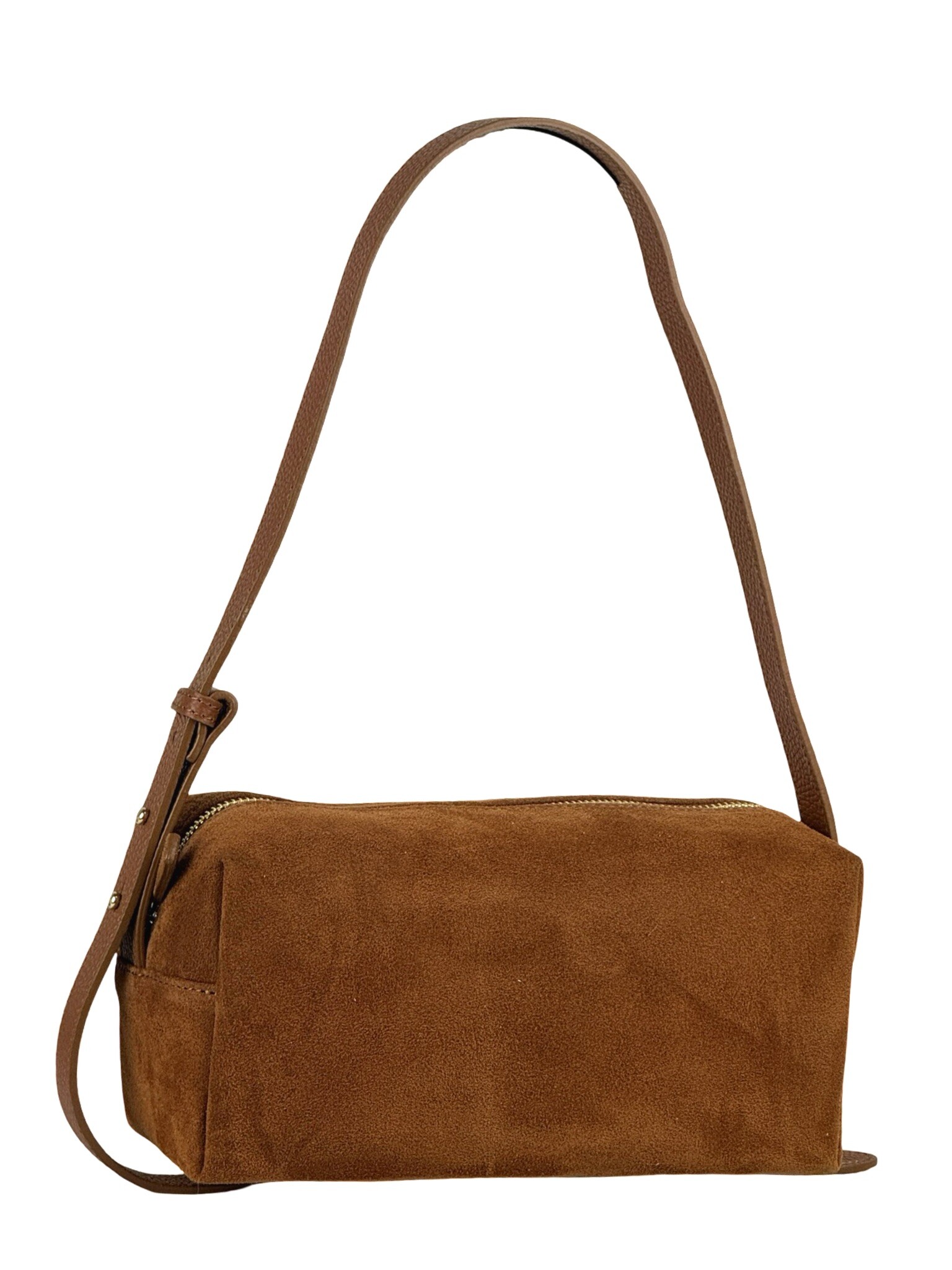 Wholesaler FIORE BAGS - SUEDE CROSSBODY BAG WITH A WIDE ADJUSTABLE STRAP
