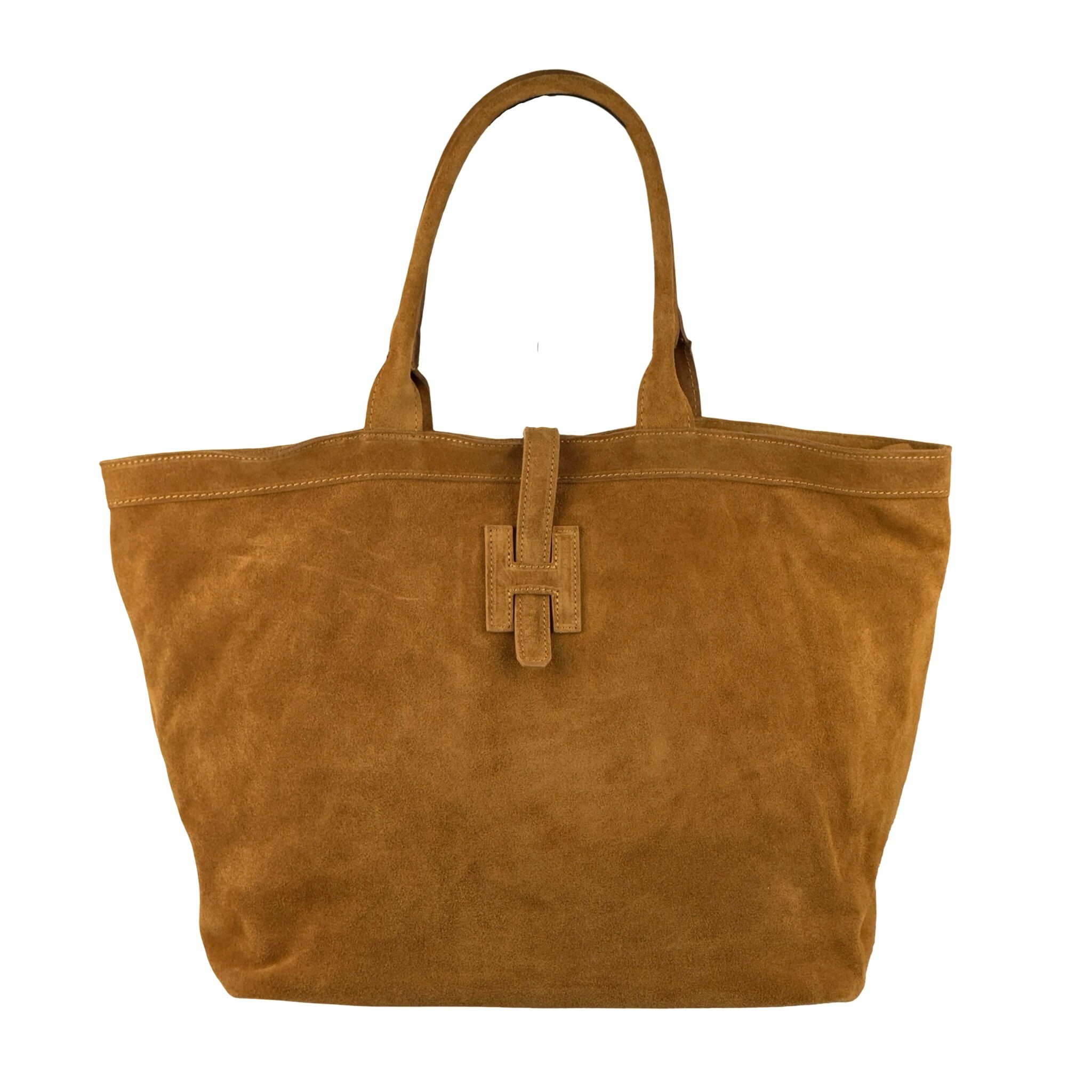 Grossista FIORE BAGS - SHOPPING IN CAMOSCIO BORSA TOTE CON ZIP