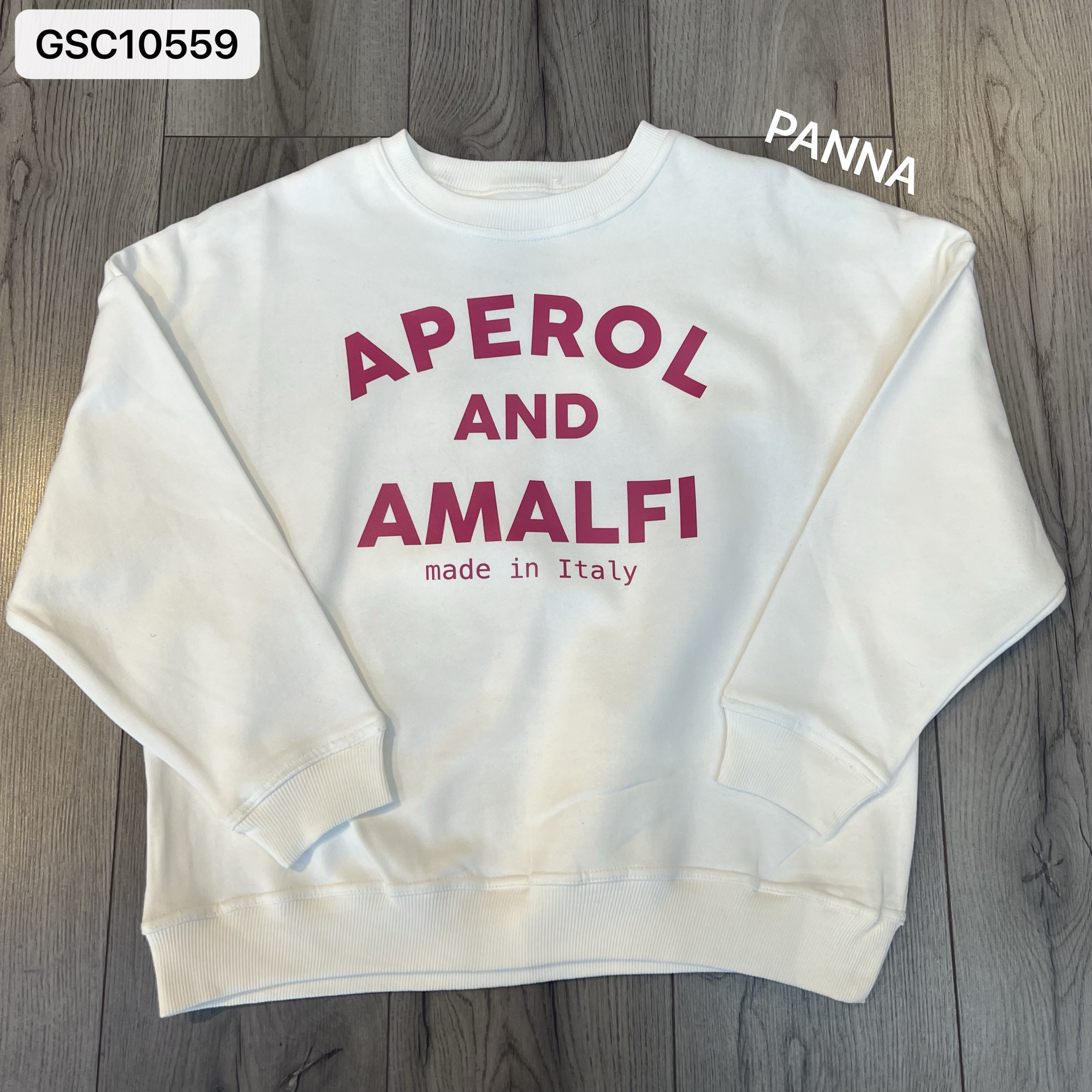 Grossista FIRSTAGE - Felpa da Donna Aperol and Amalfi