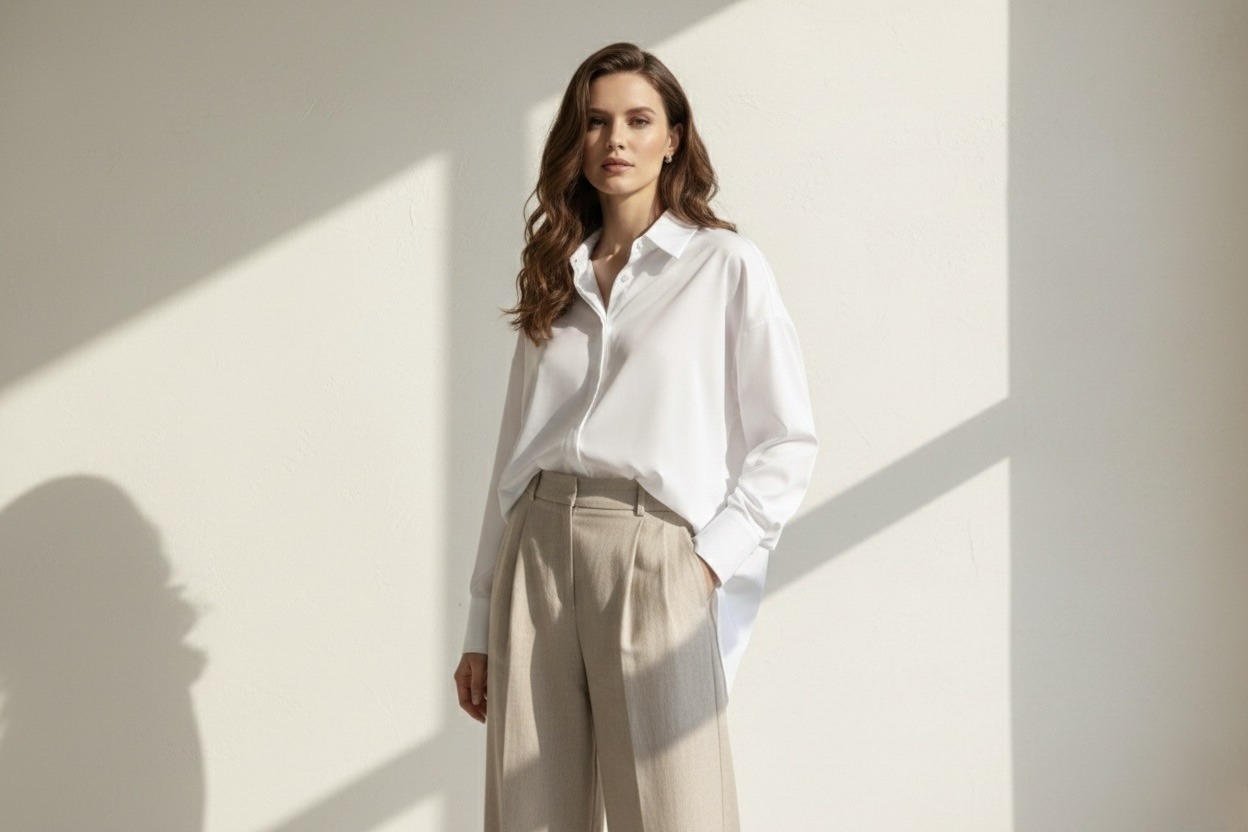 The A2587 shirt captivates with its fluid and timeless cut, perfect for a chic and relaxed look. Crafted from a lightweight and soft-touch fabric, it offers a natural drape that enhances every silhouette. Its classic shirt collar and discreet button placket bring minimalist elegance, while its slightly oversized fit ensures optimal comfort. Versatile, it can be worn tucked into trousers or left loose for a modern and feminine look. Available in a refined palette of pastel colors, perfect for the season.