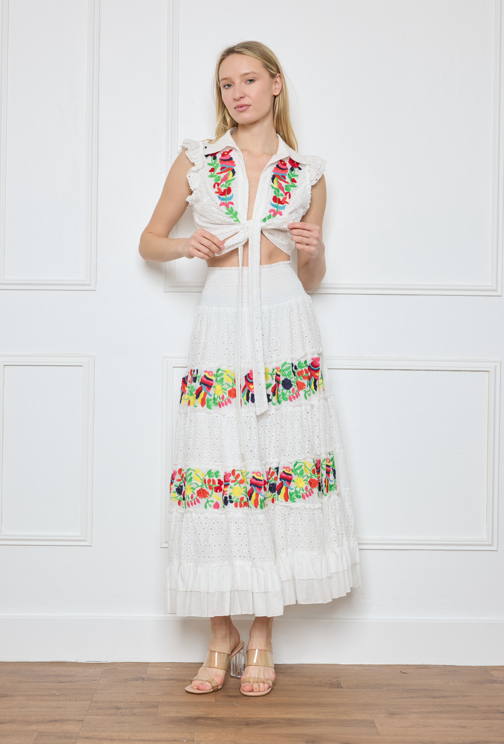 Wholesaler Flam Mode - Top set and long skirt