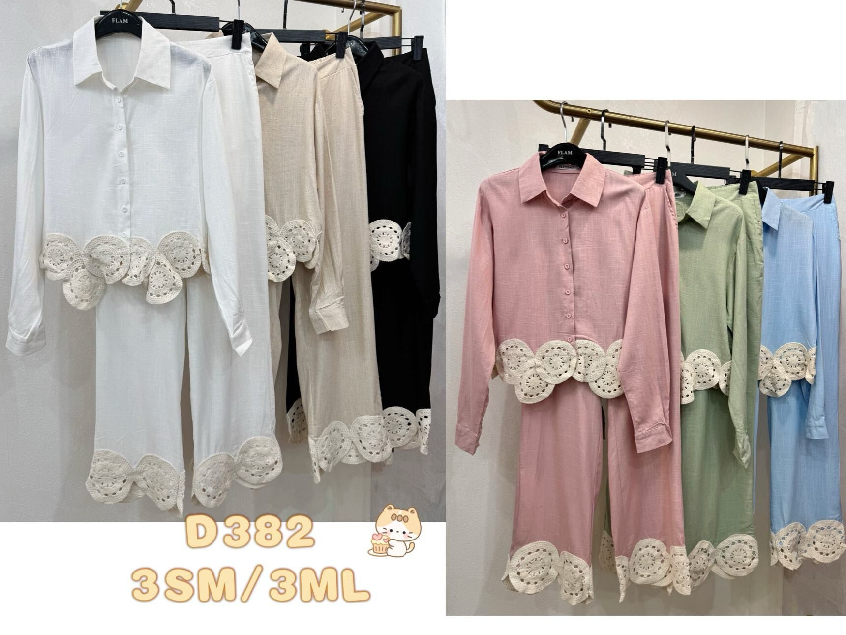 Wholesaler Flam Mode - Shirt and pants set