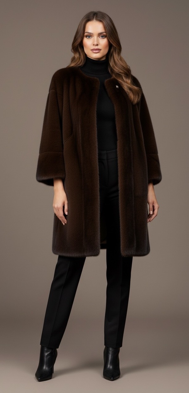 Wholesaler Flam Mode - Soft faux fur coat