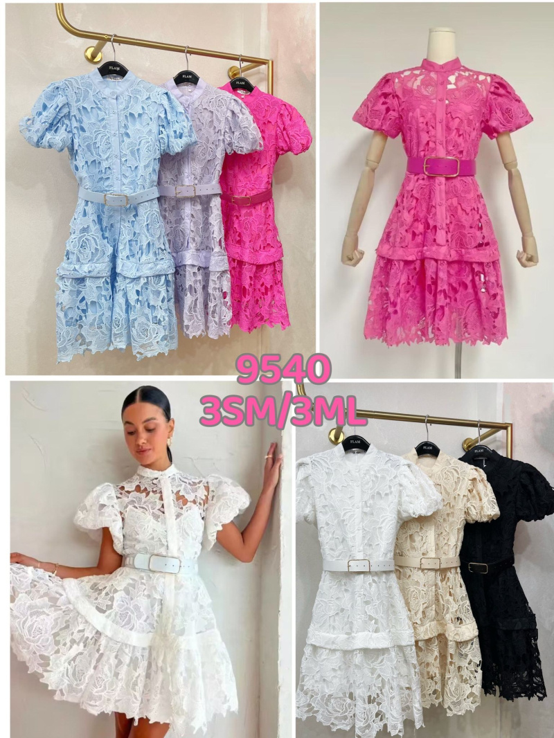 Wholesaler Flam Mode - lace dress with belt