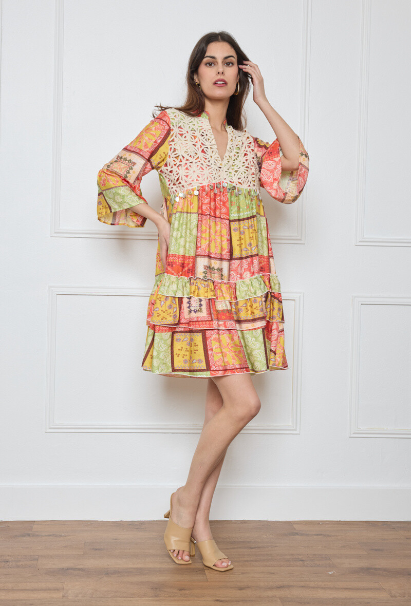 Wholesaler Flam Mode - 3/4 handling dress and sleeve