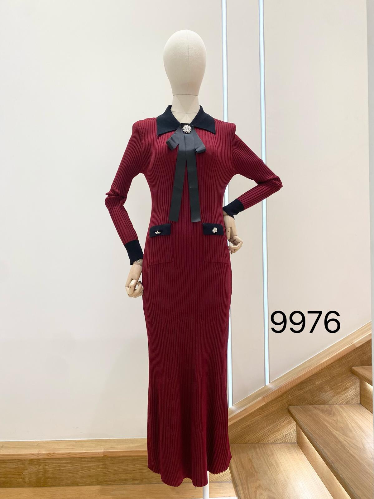 Wholesaler Flam Mode - Long dress with butterfly knot