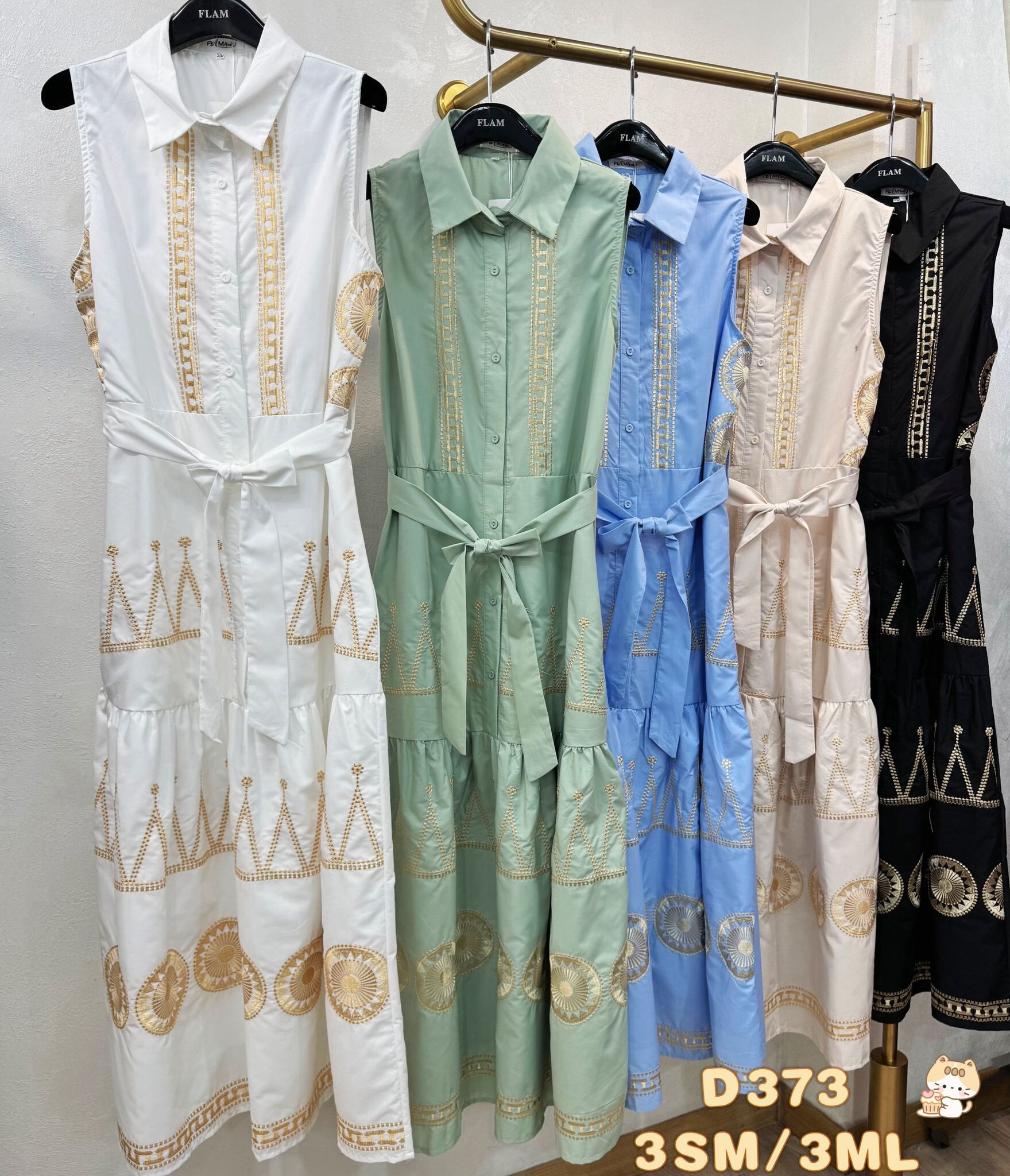Grossiste Flam Mode - Robe longue avec ceinture