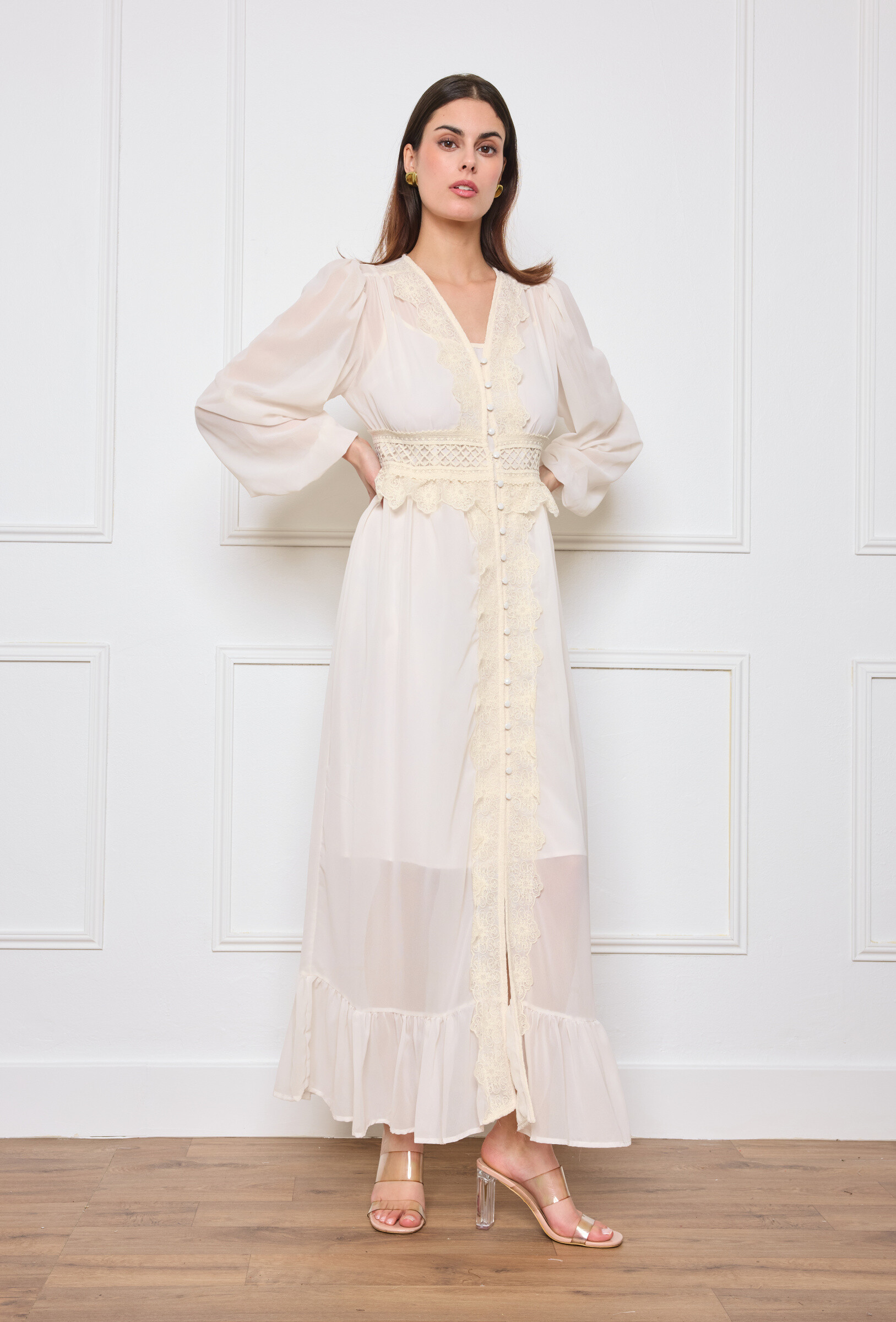 Wholesaler Flam Mode - Long dress with lining included