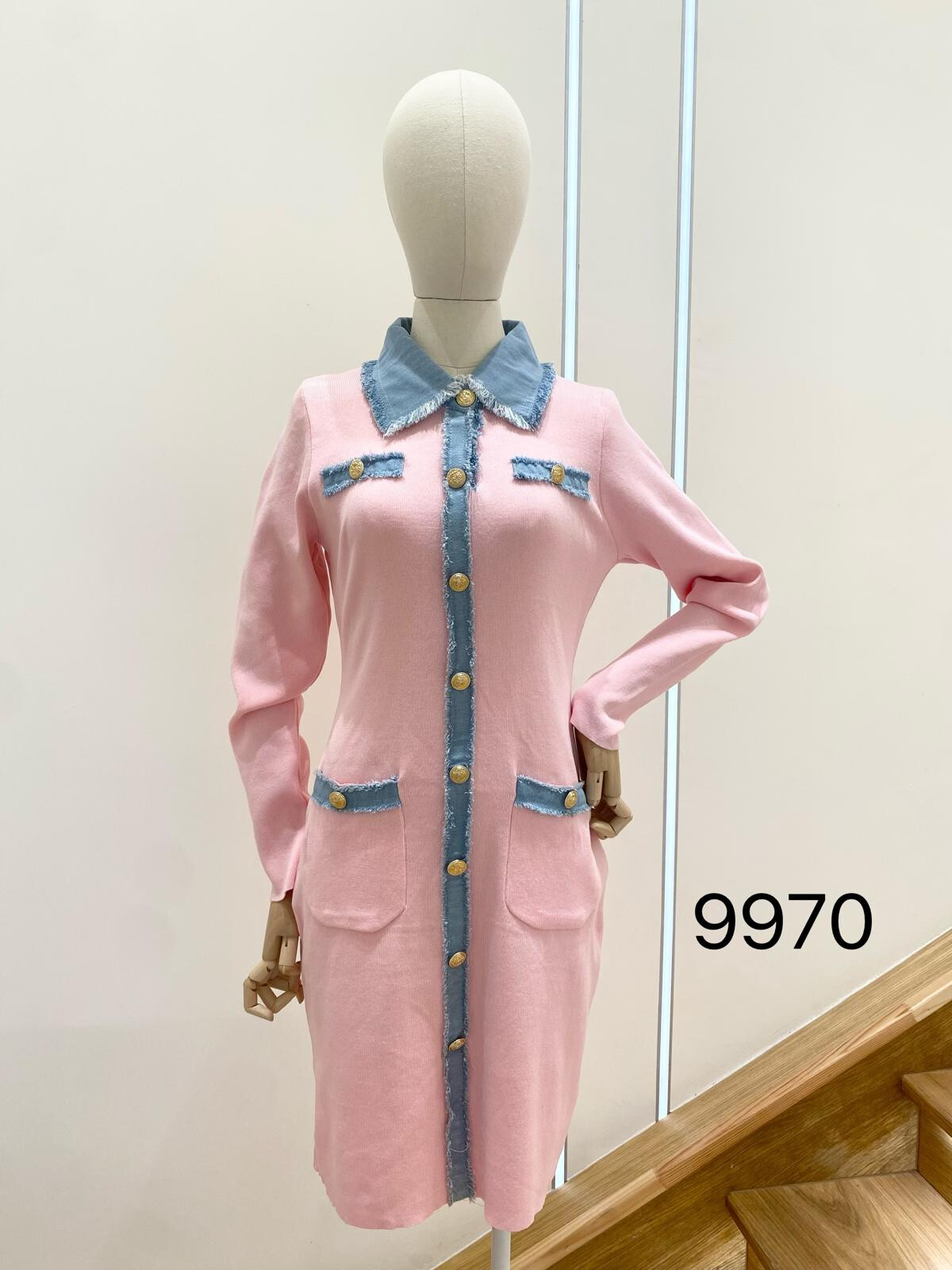 Wholesaler Flam Mode - Down dress in denim