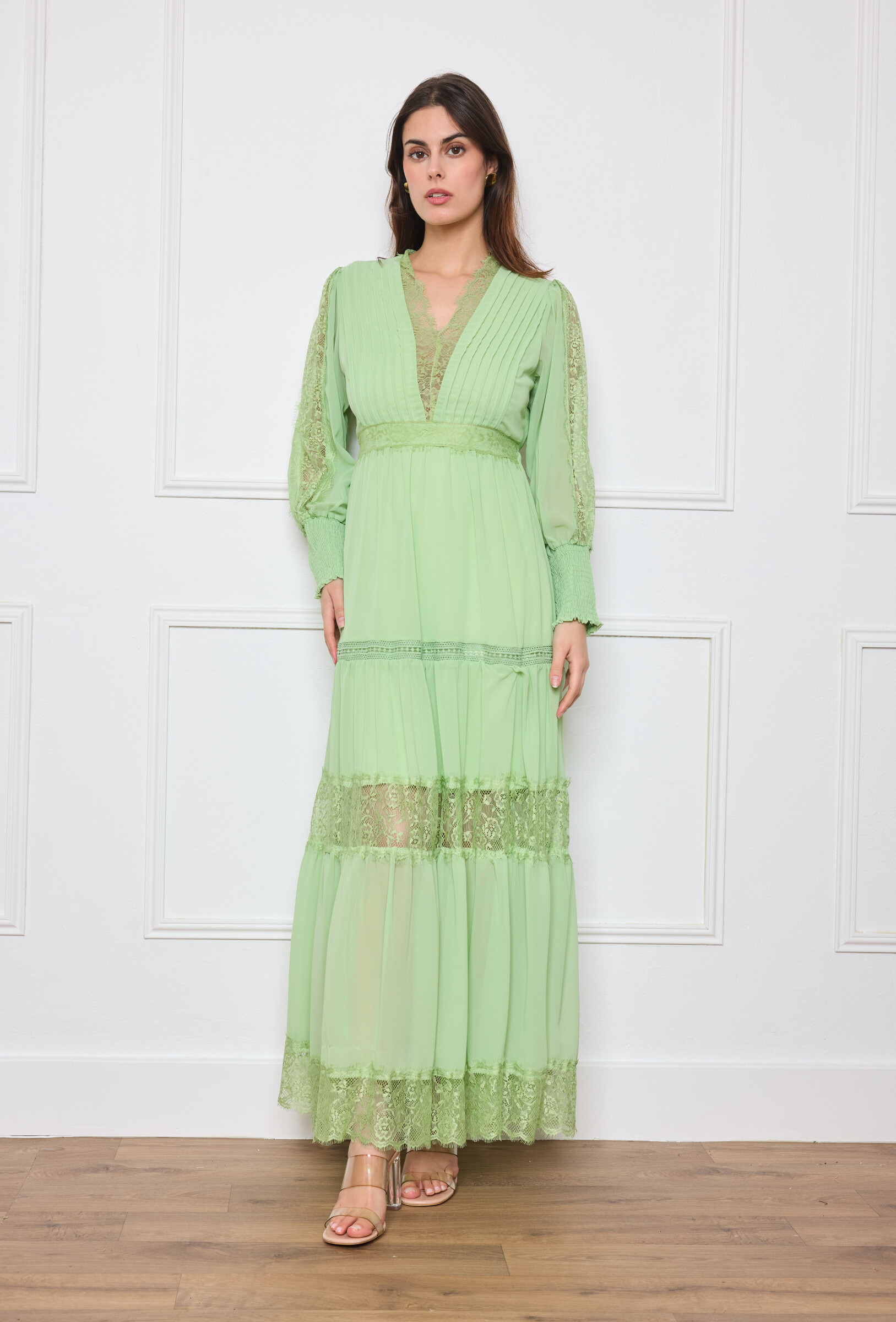 Wholesaler Flam Mode - Long dress with lace