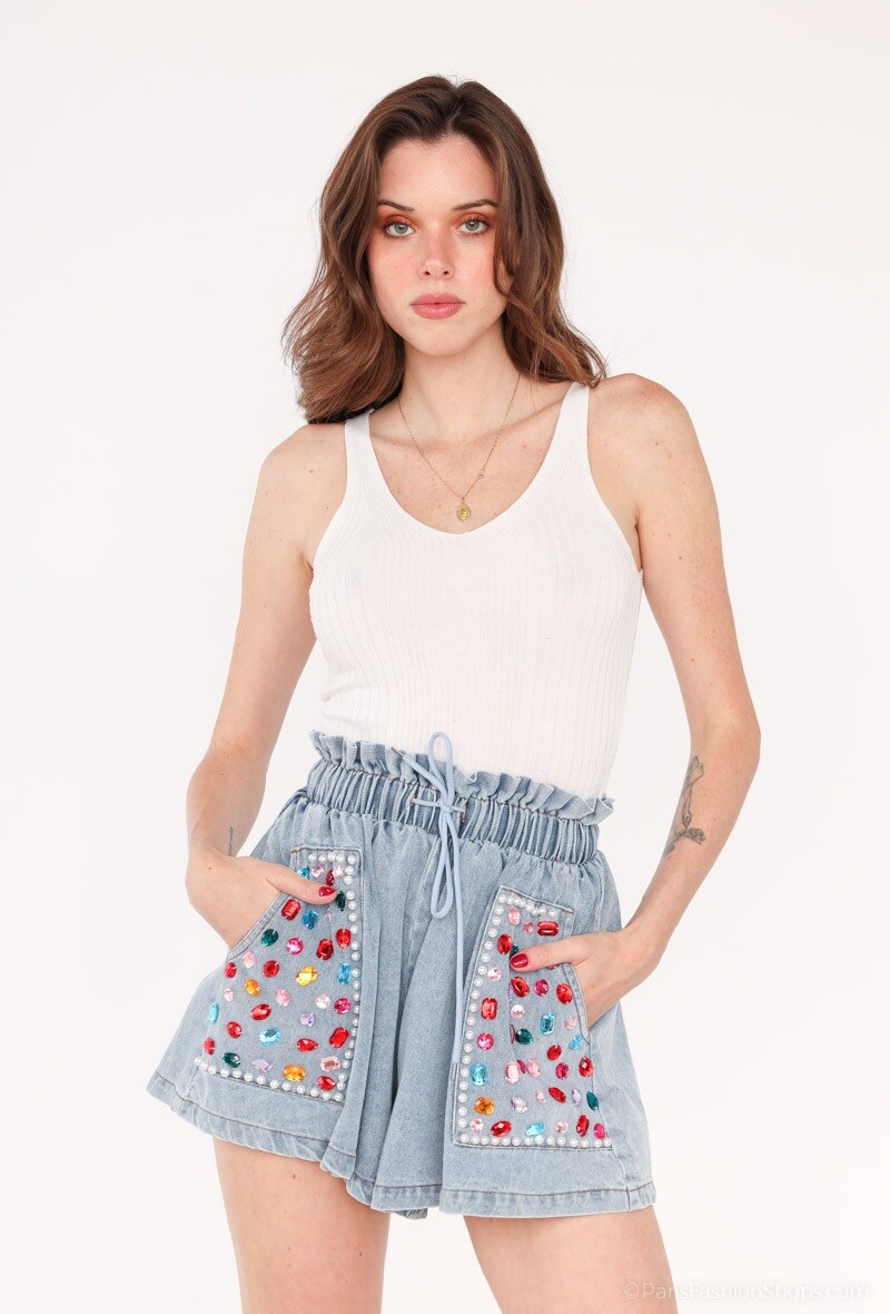 Grossista Flam Mode - Short in jeans