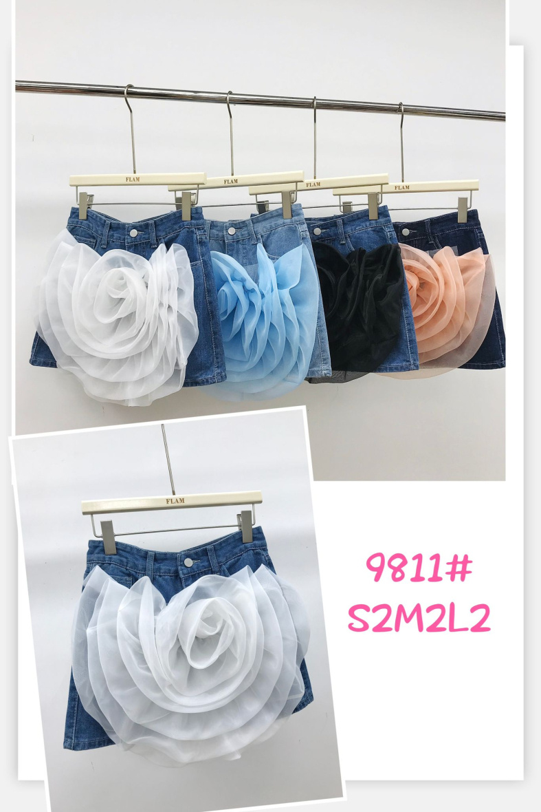 Grossista Flam Mode - GONNA-CORTA IN DENIM