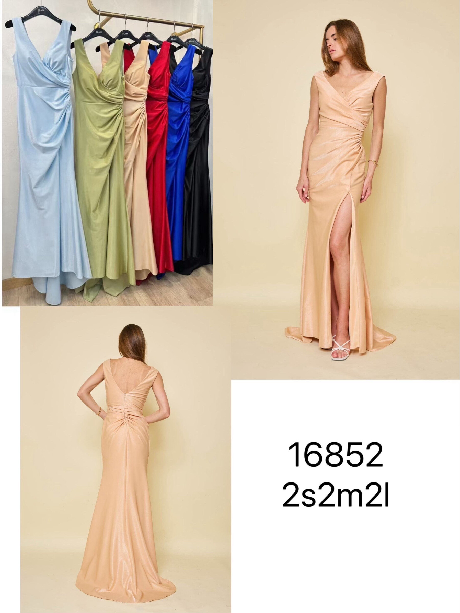 Grossiste Flam Mode - Robe Venus Silhouette — Longue, drapée, et irrésistiblement sculptante