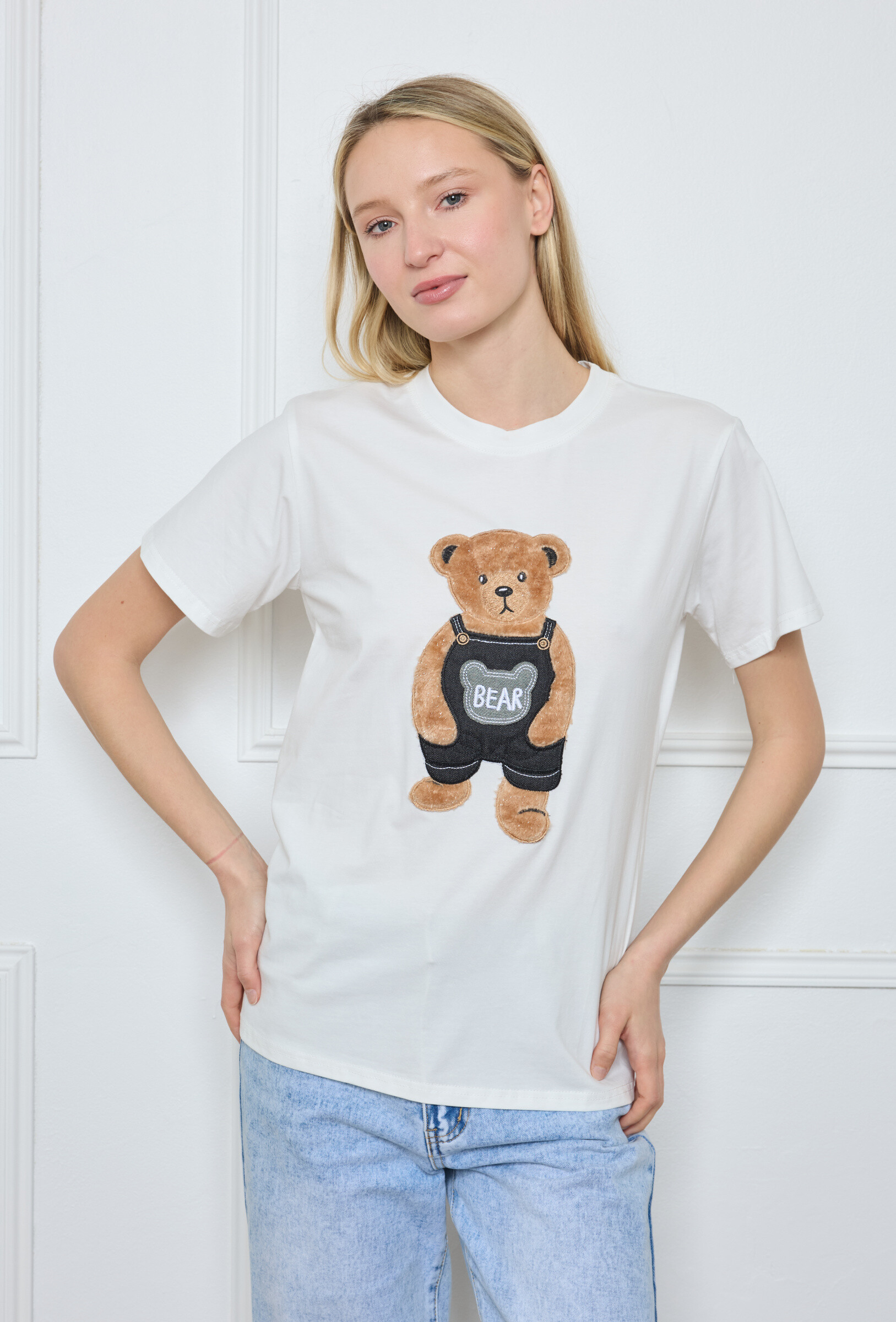 Wholesaler Flam Mode - T-shirt with a teddy bear