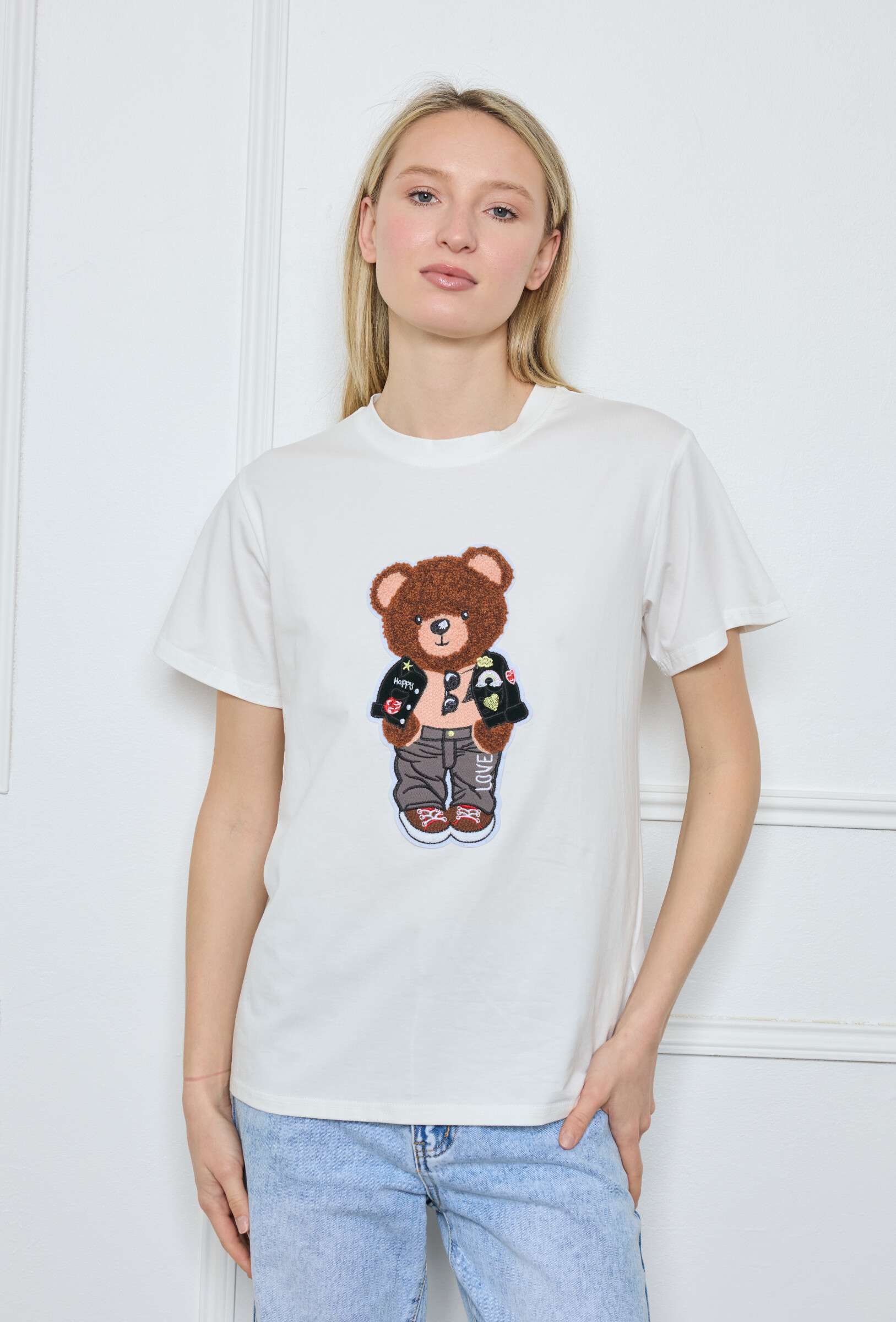 Wholesaler Flam Mode - T-shirt with a teddy bear